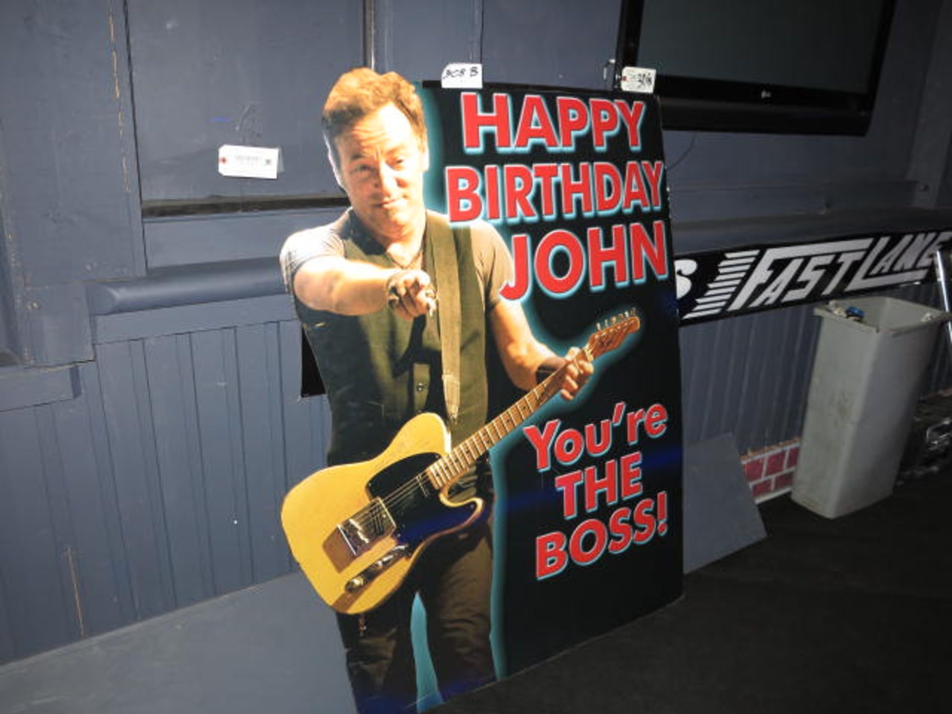 Bruce Springsteen Wishing "Happy Birthday" to John