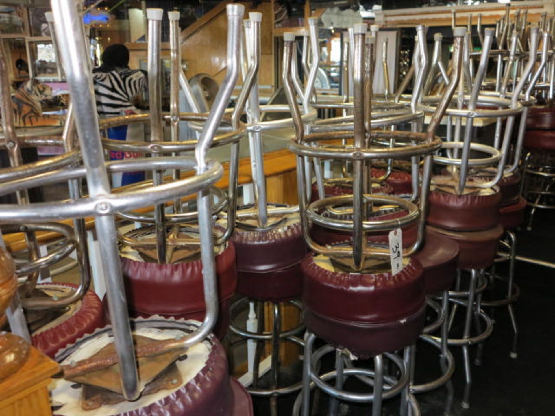 Lot (20 ) Red Bar Stools