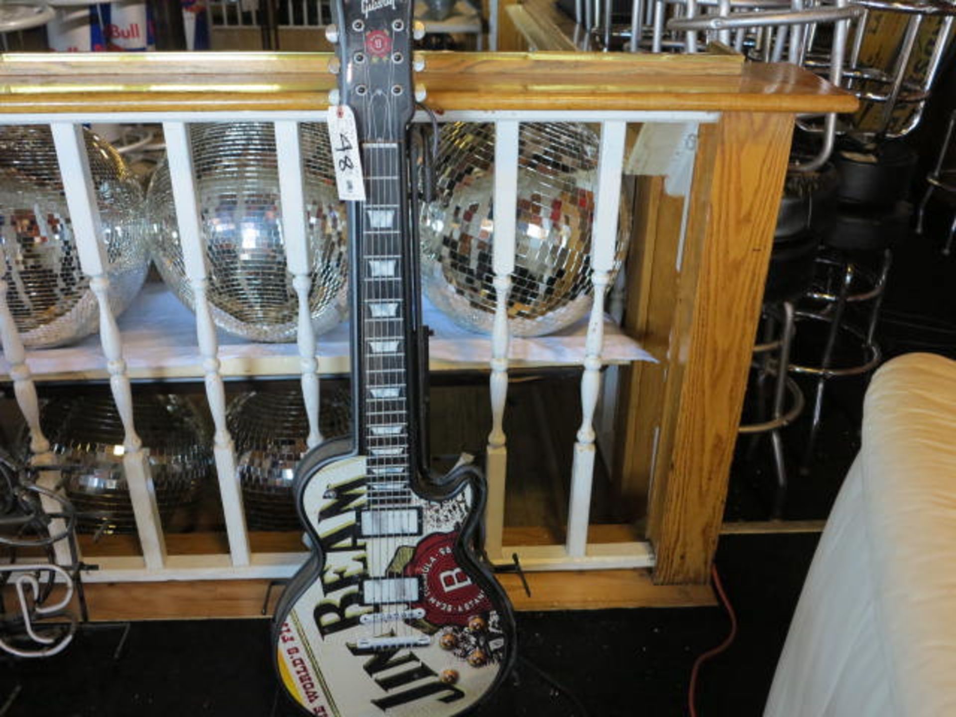 Jim Beam Neon Guitar Sign