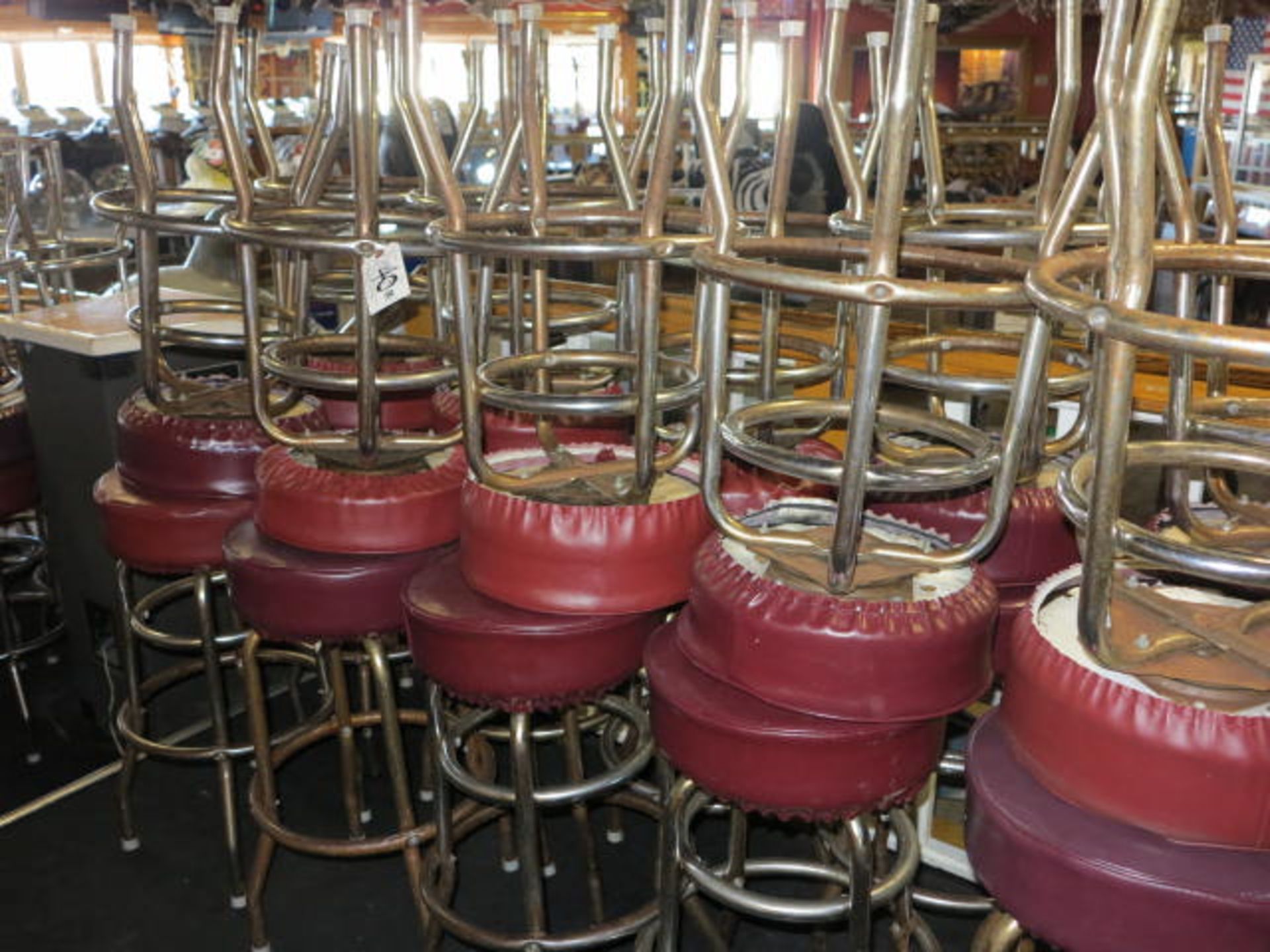 Lot (20) Red Bar Stools