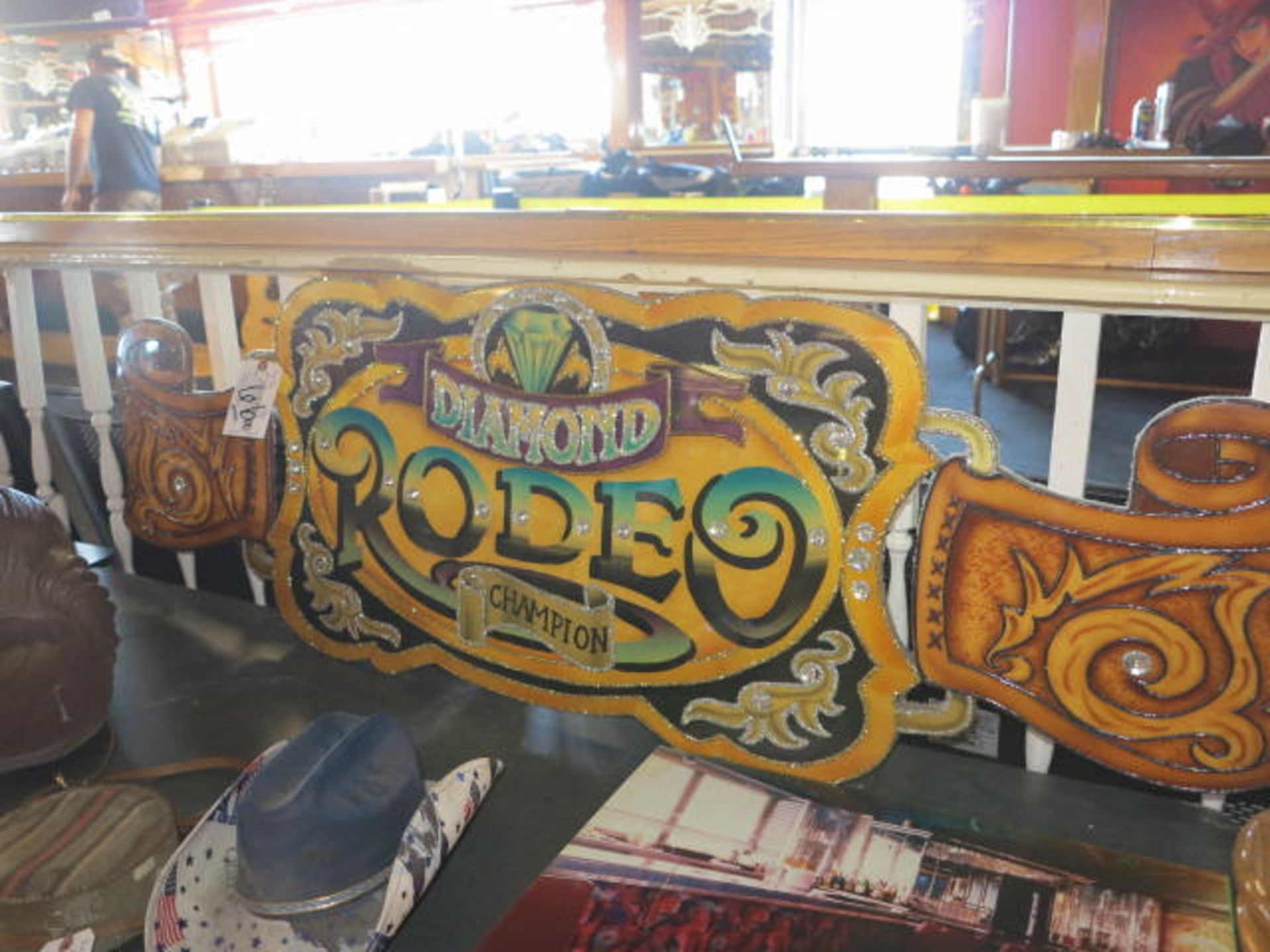 Diamond Rodeo Hand Painted Wooden Sign