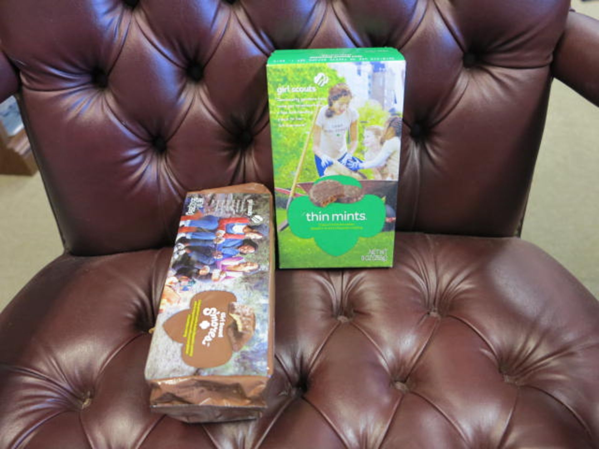 (2) Boxes Girl Scout Cookies. Proceeds to benefit The Tomorrow Fund. Please make check payable