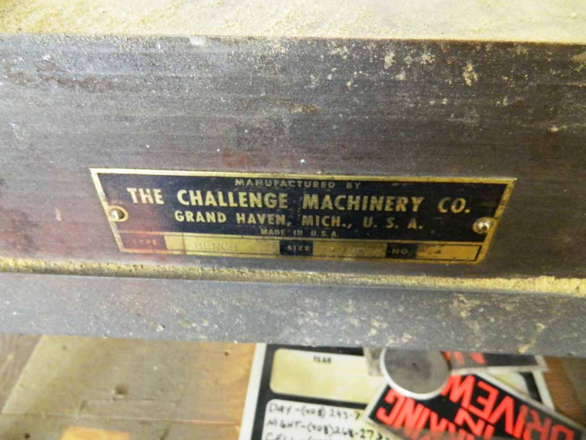 Steel surface plate 24 x 36 x 4, "The Challenge Machinery Company" - Image 2 of 3