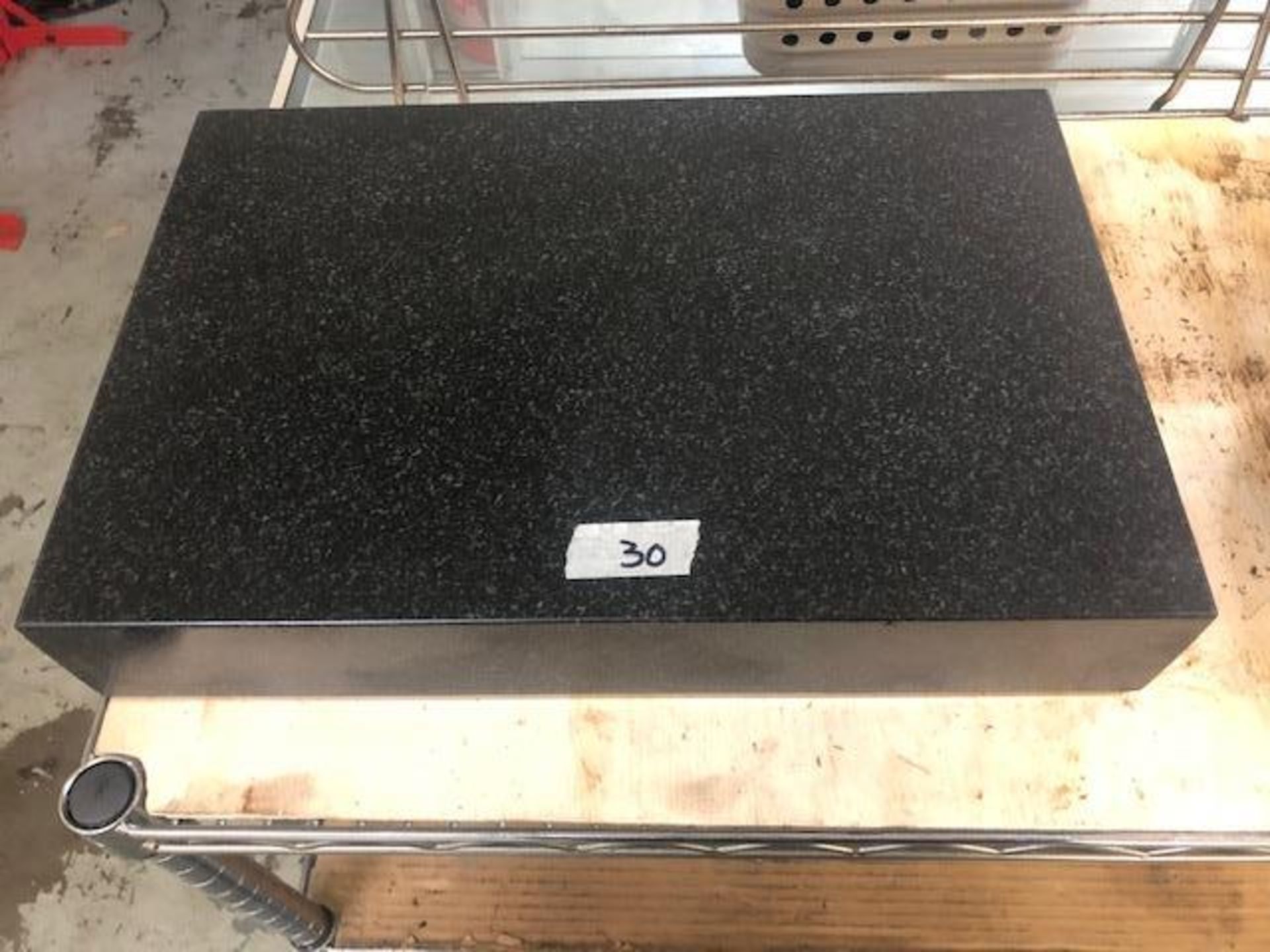 Black granite surface plate 18" x 12"