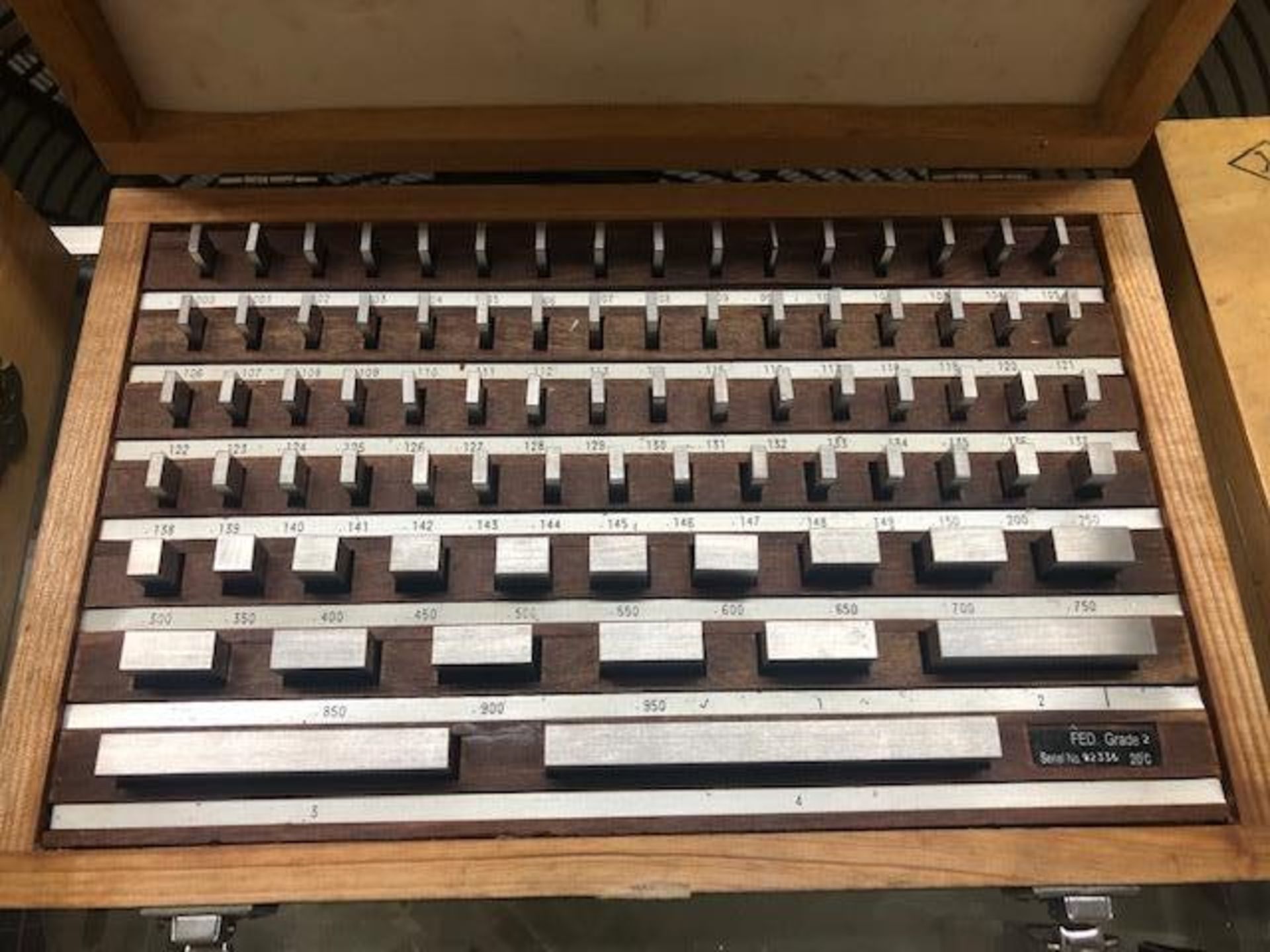 Chicago Brand gauge blocks in wooden box - Image 2 of 2