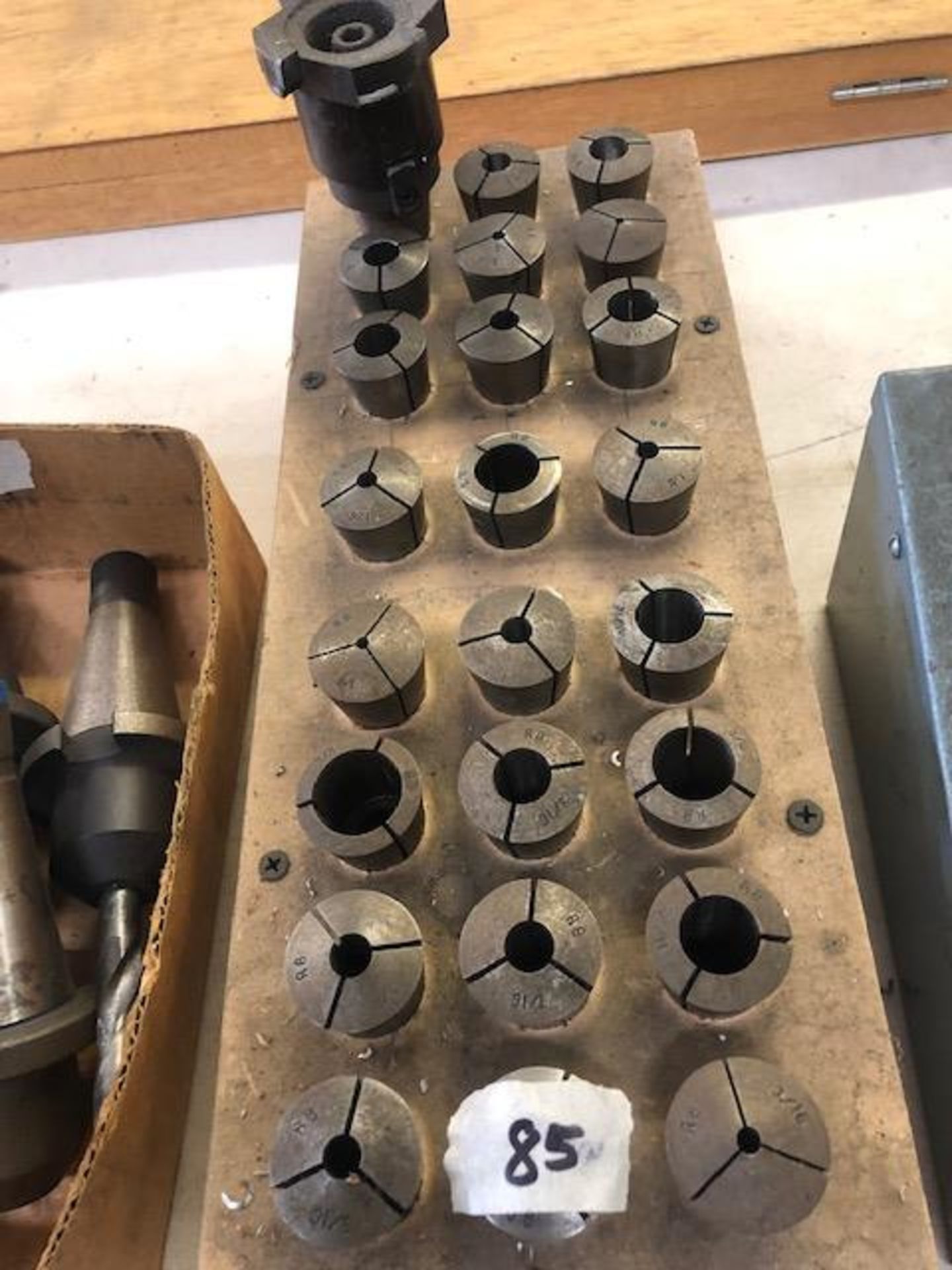 Rack of tool holders for lathe