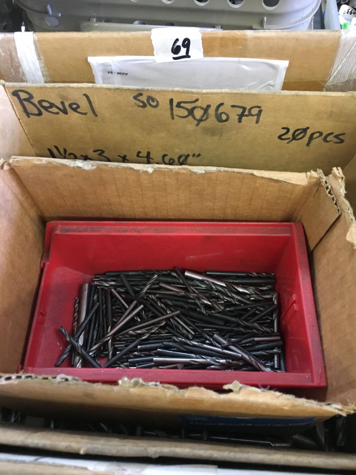 Boxes of misc drill bits, various sizes