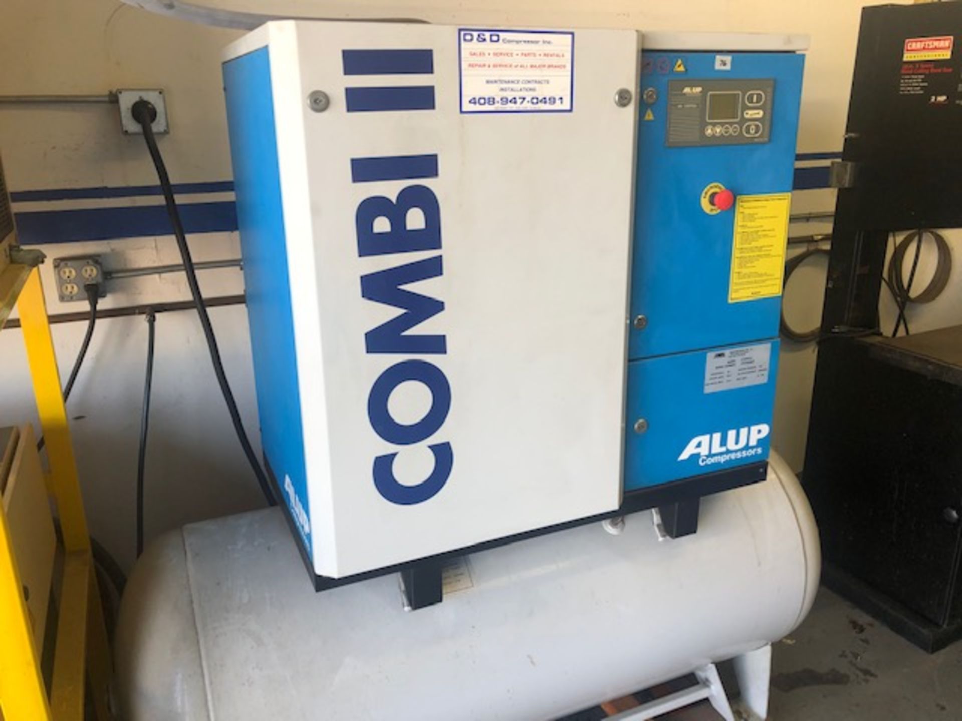 Combi II Alup compressor (4,973 hours) and 120 gallon tank