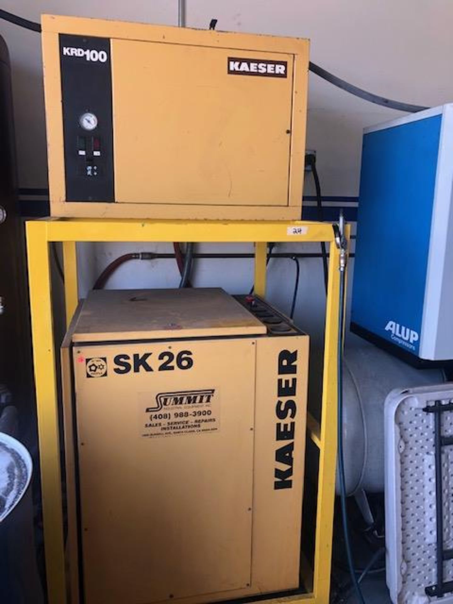 Kaeser KRD100 dryer and Kaesar SK26 compressor