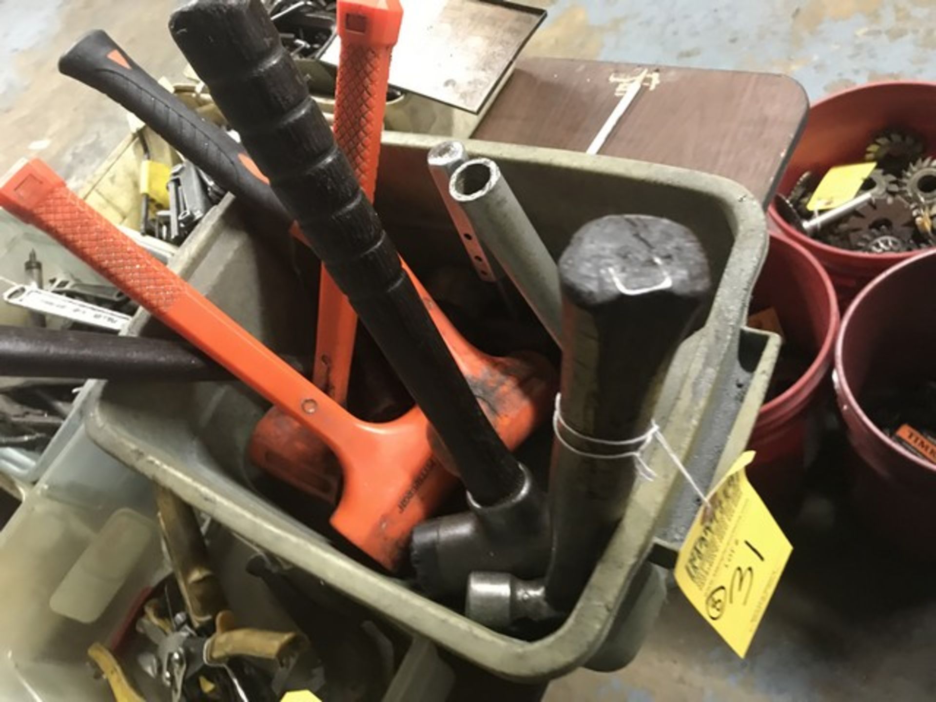 ASSORTED HAMMERS & MALLETS