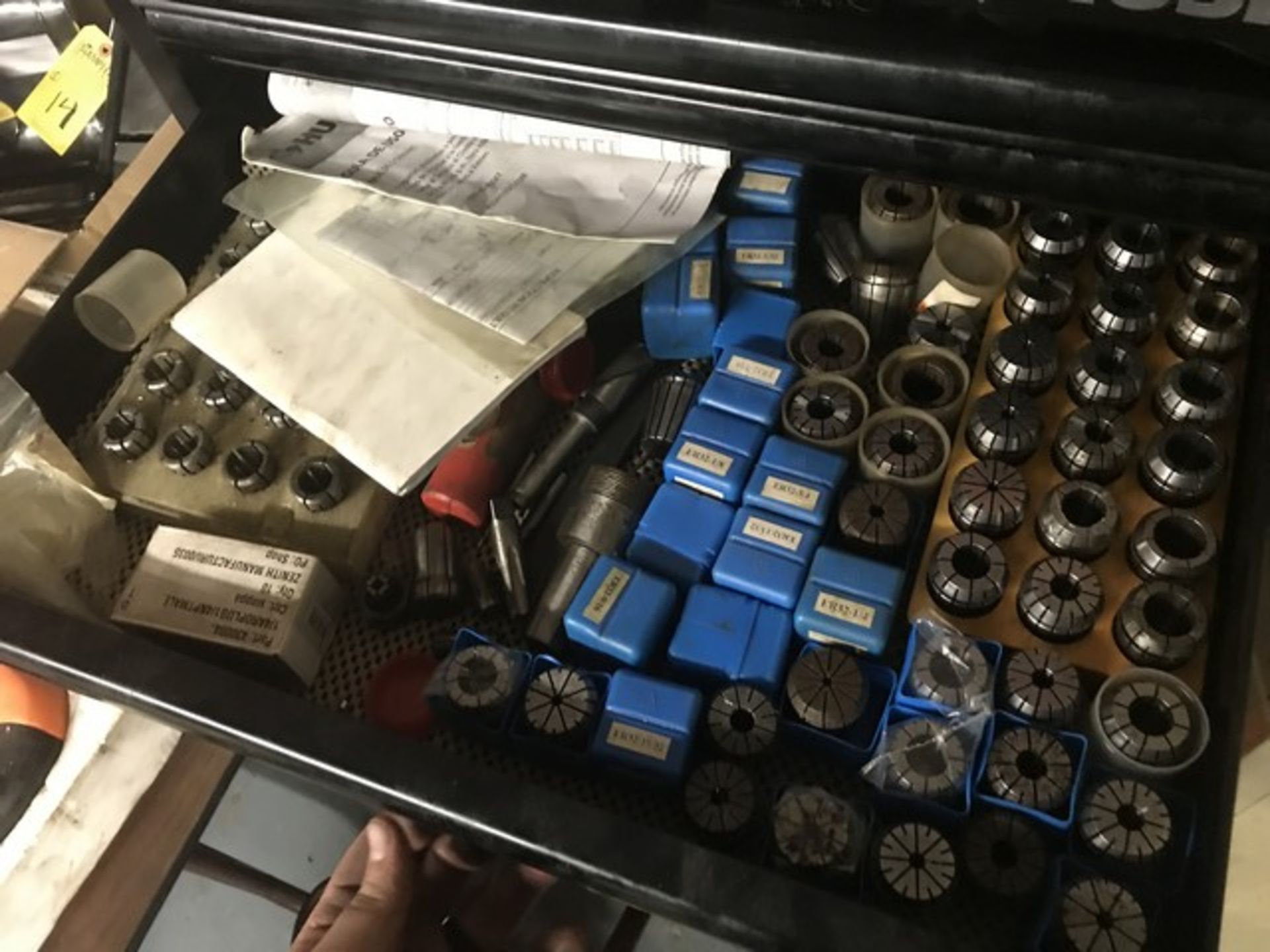 LOT MAZAK SCREW MACHINE COLLETS, CUTTERS, ETC (CONTENTS OF HUSKY TOOL CABINET) - Image 3 of 5