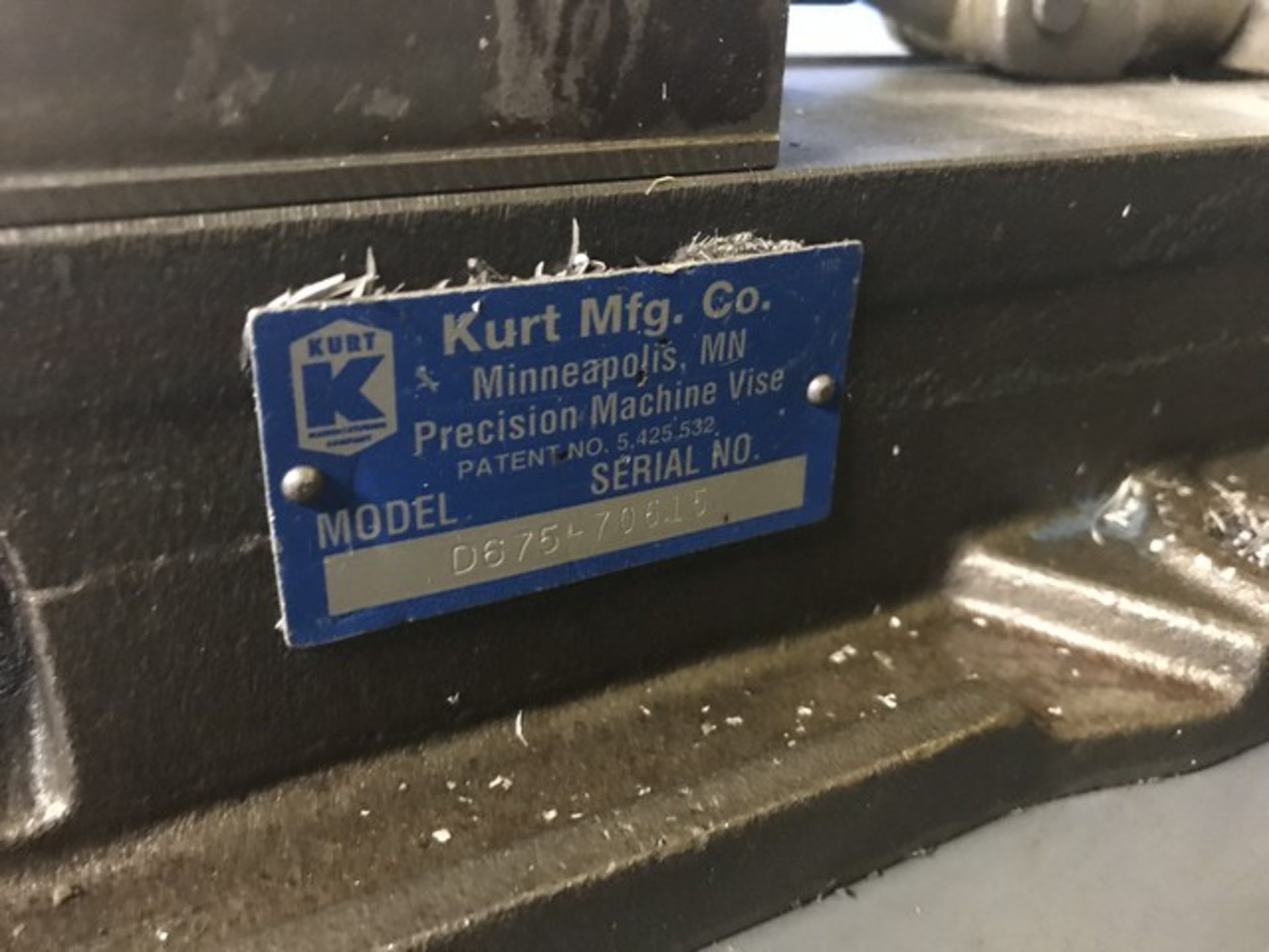 KURT D675-70615 MACHINE VISE - Image 2 of 2