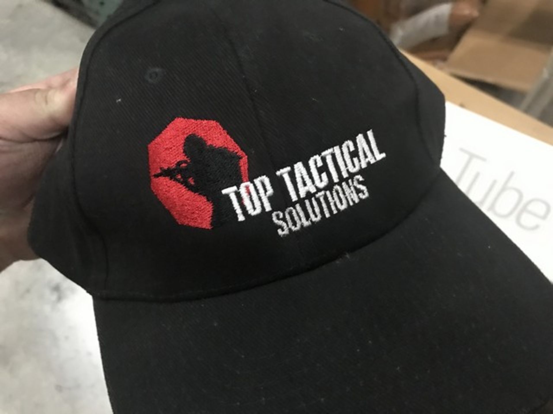 LOT TOP TACTICAL SOLUTIONS HATS, 3 SIGNS, T-SHIRTS - 'TOPTACTICALSOLUTIONS.COM' - Image 2 of 2
