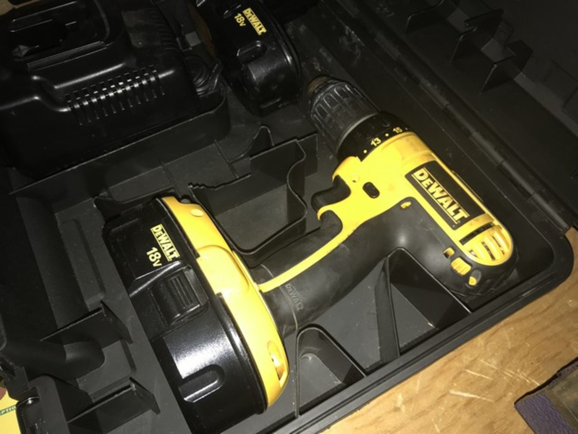 DEWALT DC720 18V CORDLESS DRILL WITH CHARGER & CASE - Image 2 of 2