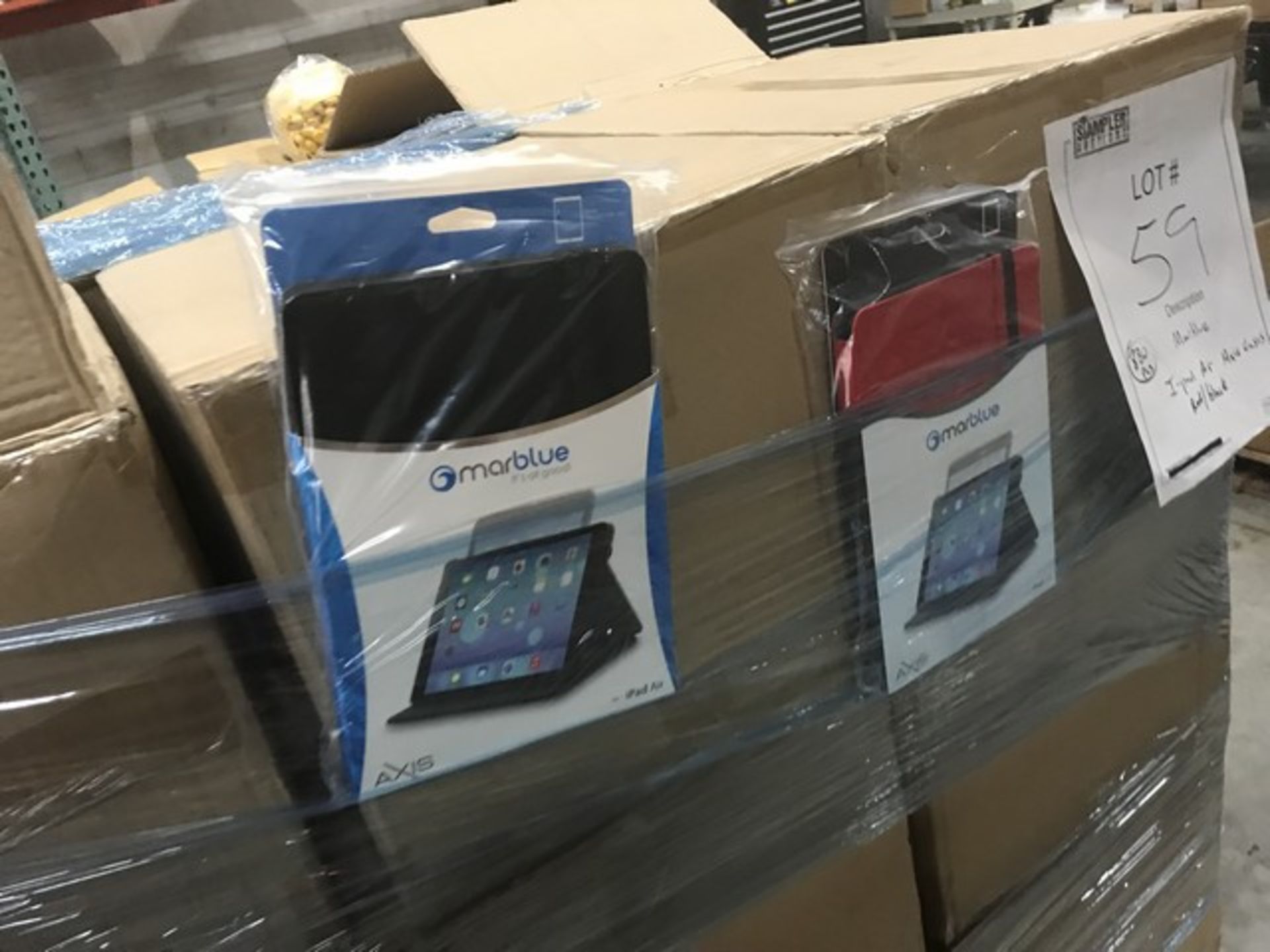 ASSORTED MARBLUE IPAD AIR AXIS CASES - BLACK / RED - Image 2 of 2