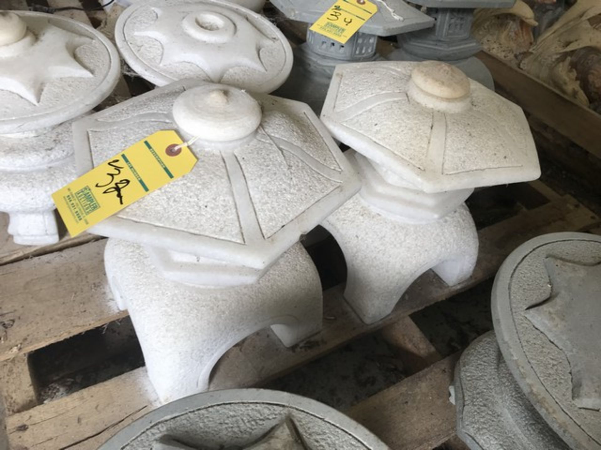 WHITE STONE PEDESTALS - APPROXIMATELY 14''x12''x12'' (FOB LOXAHATCHEE, FL)