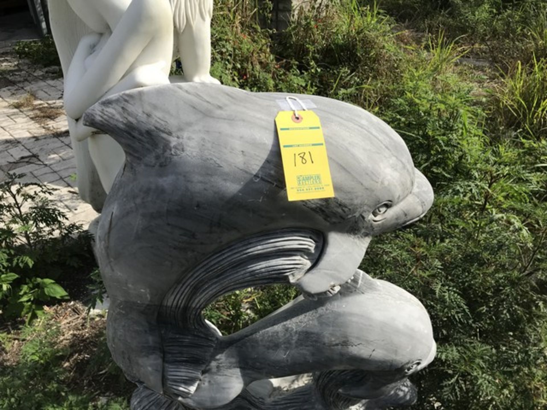 STONE STATUE - 3 DOLPHINS - APPROXIMATELY 42''x25''x12'' (FOB LOXAHATCHEE, FL) - Image 3 of 3