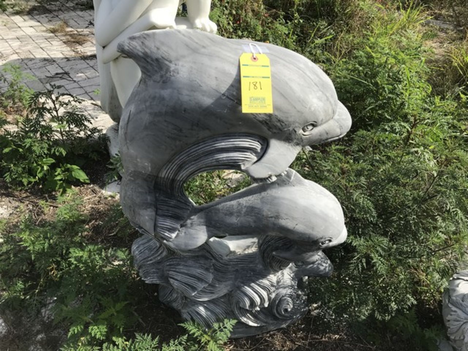 STONE STATUE - 3 DOLPHINS - APPROXIMATELY 42''x25''x12'' (FOB LOXAHATCHEE, FL)