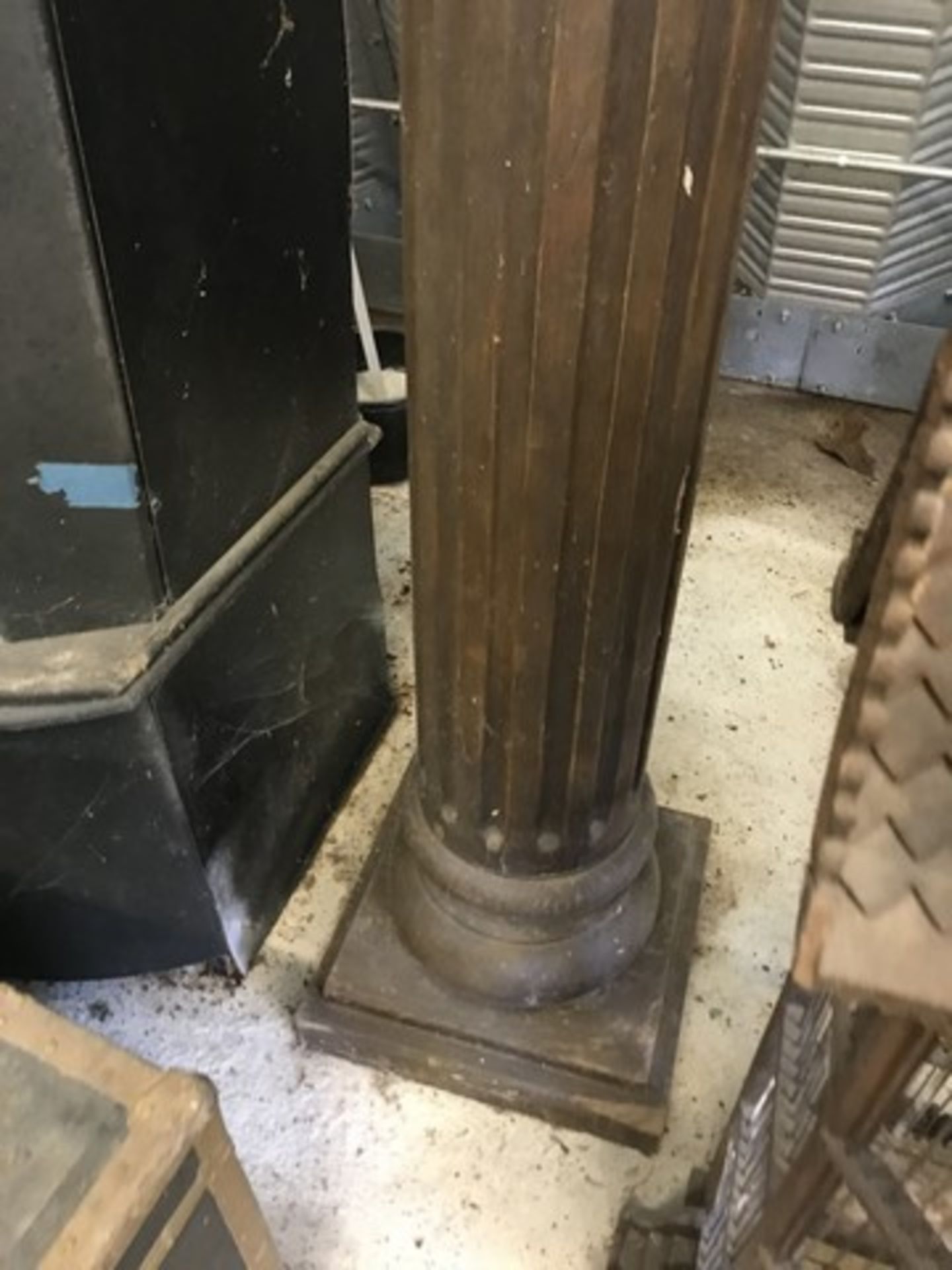 CARVED WOOD COLUMN - 80''H (FOB LOXAHATCHEE, FL) - Image 2 of 2