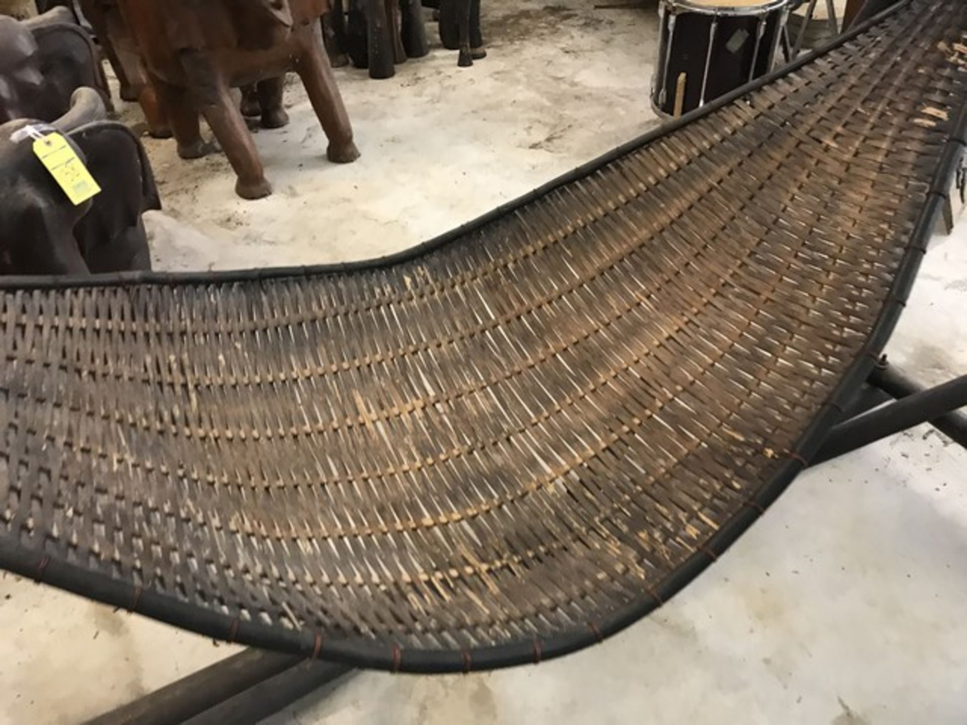 WICKER HAMMOCK WITH WOOD STAND (FOB LOXAHATCHEE, FL) - Image 2 of 3