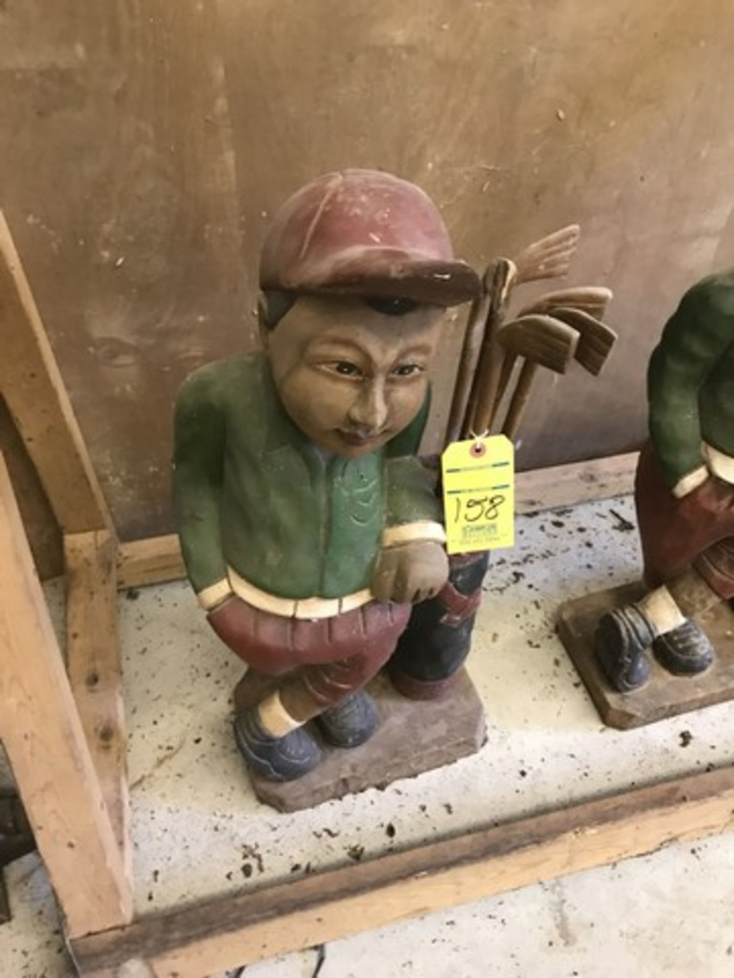 WOOD STATUE - GOLF BOY - 30'' (FOB LOXAHATCHEE, FL)