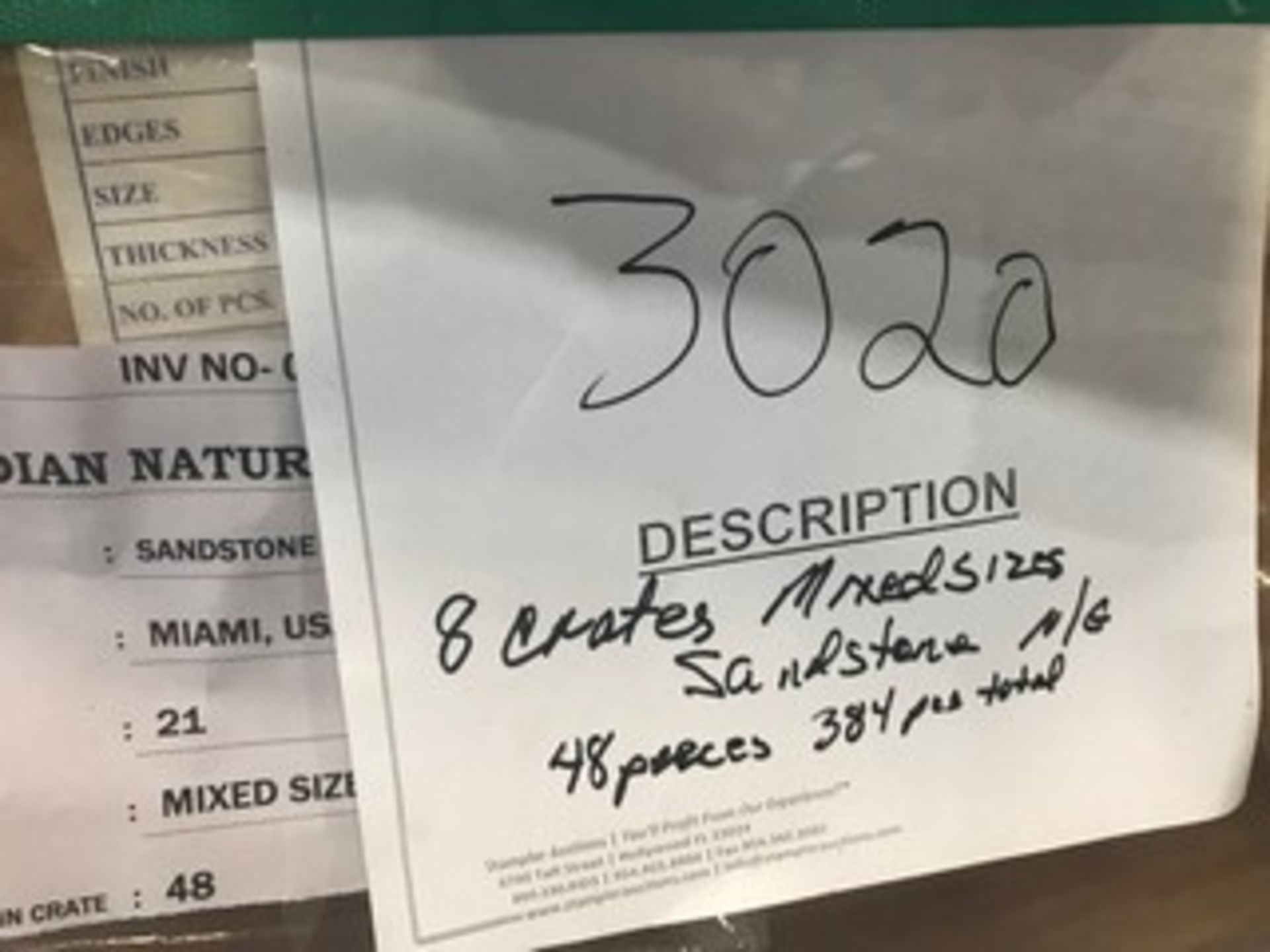 PIECES - INDIAN NATURAL STONE - N/G - SANDSTONE - ASSORTED SIZES - 48 PIECES PER CRATE (8 CRATES) - Image 2 of 3