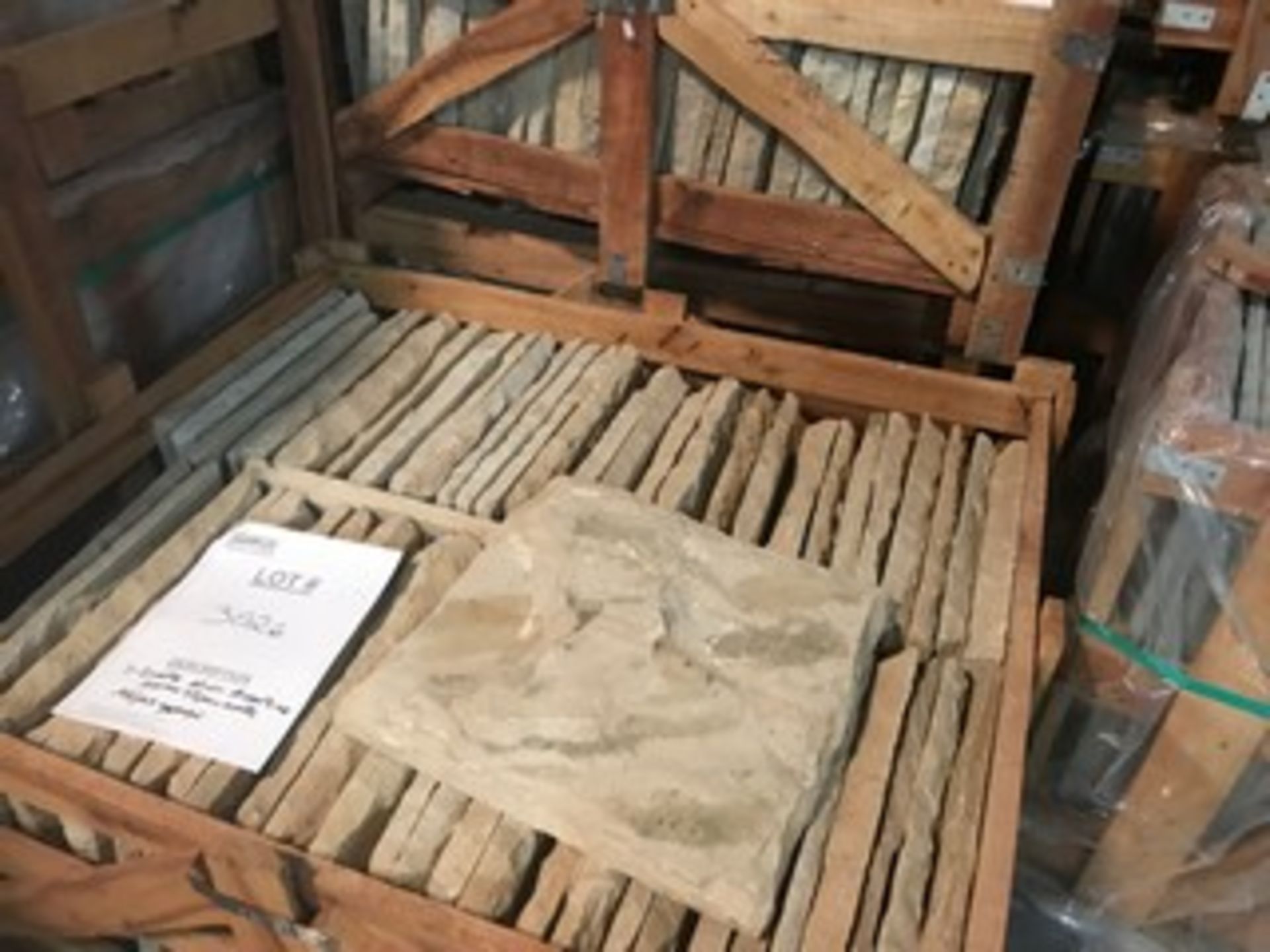 PIECES - INDIAN NATURAL STONE - MINT - ASSORTED SIZES - 48 PIECES PER CRATE (3 CRATES) - Image 4 of 4