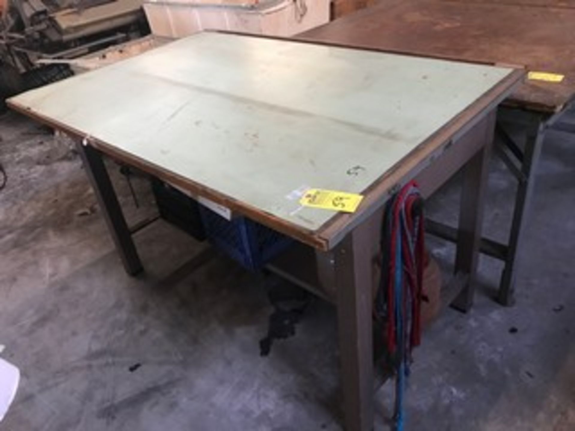 DRAFTING TABLE WITH BENCH