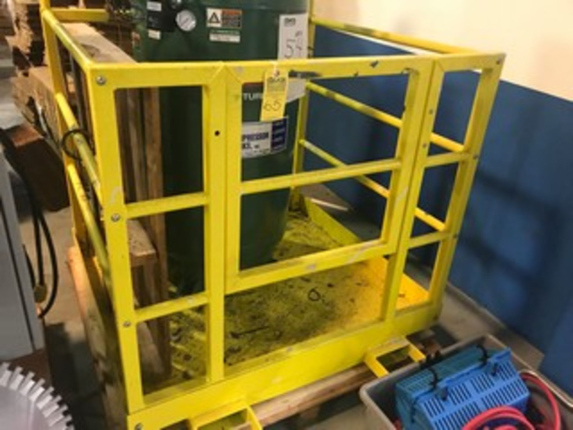 YELLOW FORKLIFT CAGE