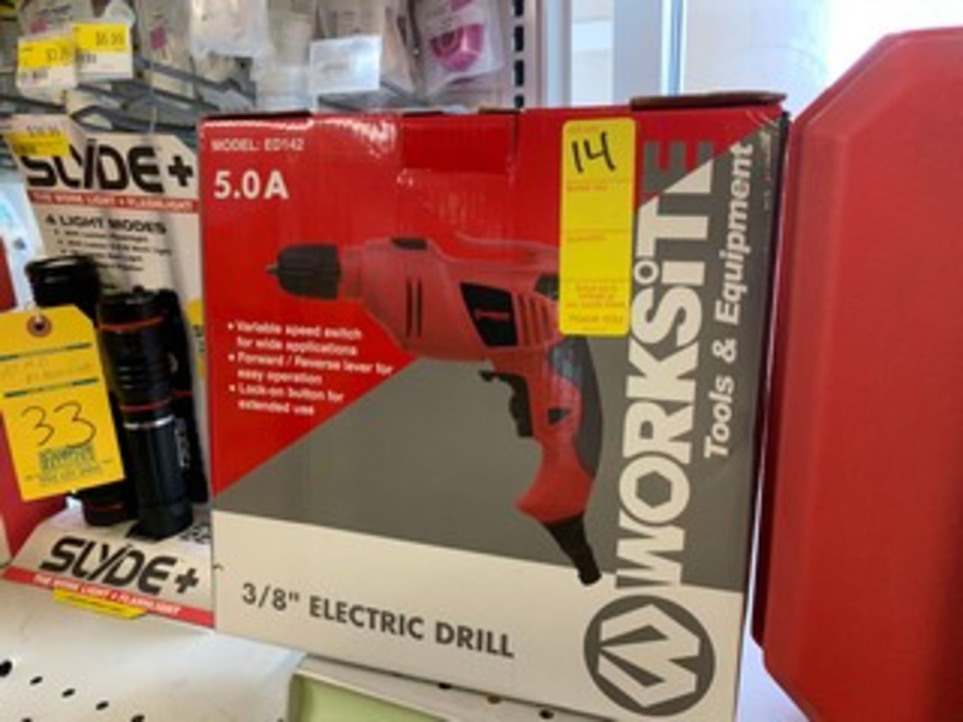 WORKSITE ED142 ELECTRIC DRILL - 3/8''