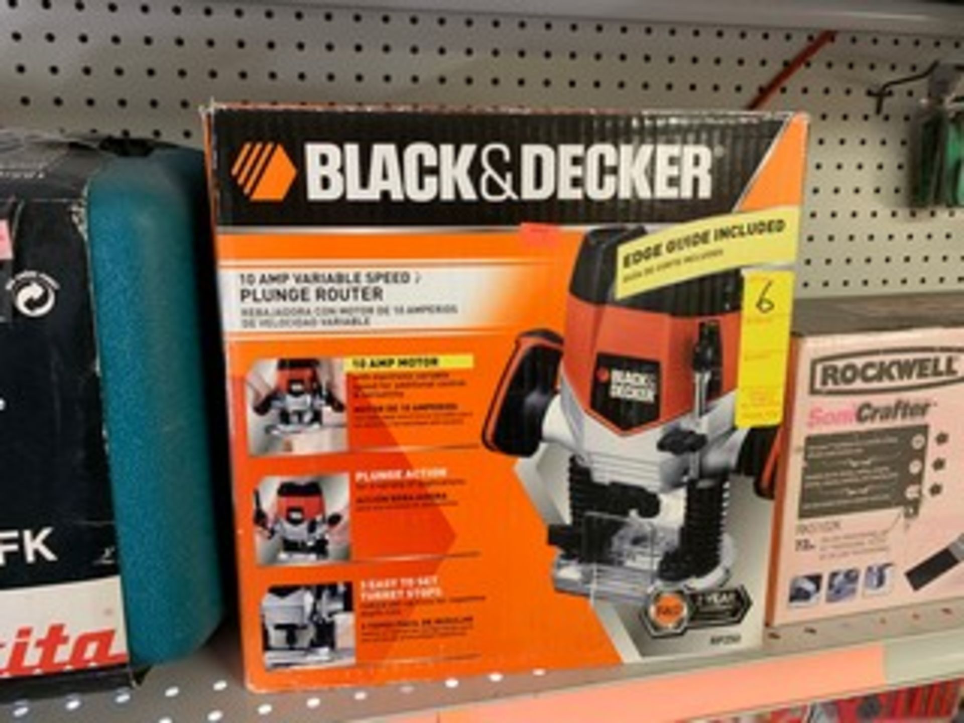 BLACK & DECKER RP250 VARIABLE SPEED PLUNGE ROUTER - 10 AMP