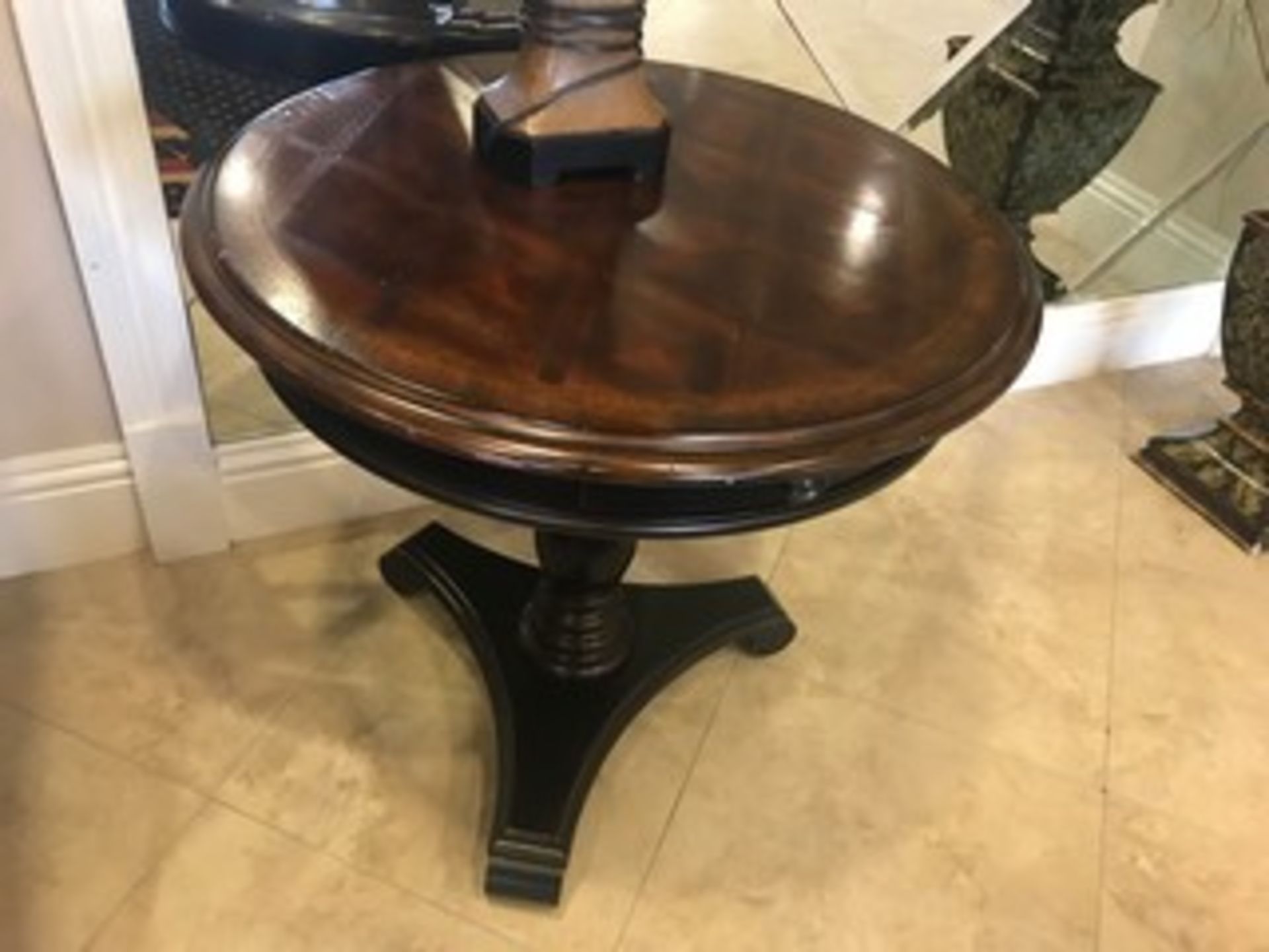 3-LEGGED TABLES WITH CENTER DRAWER - 30'' ROUND