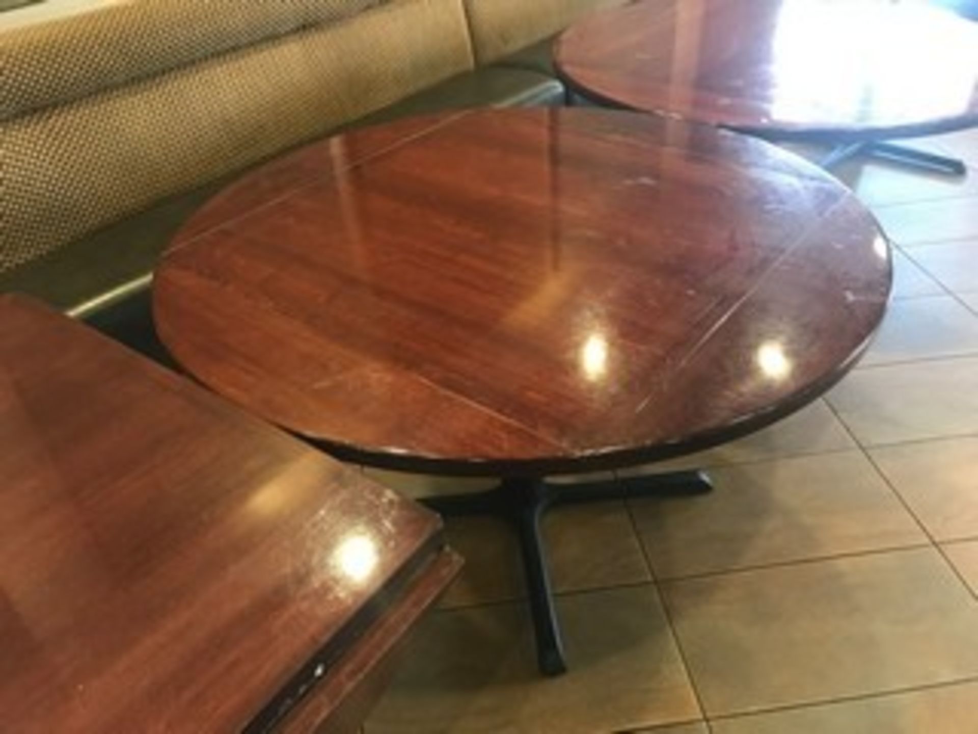 4-TOP CONVERTIBLE SQUARE / ROUND TABLES - 36'' SQUARE / 50'' ROUND - Image 2 of 2