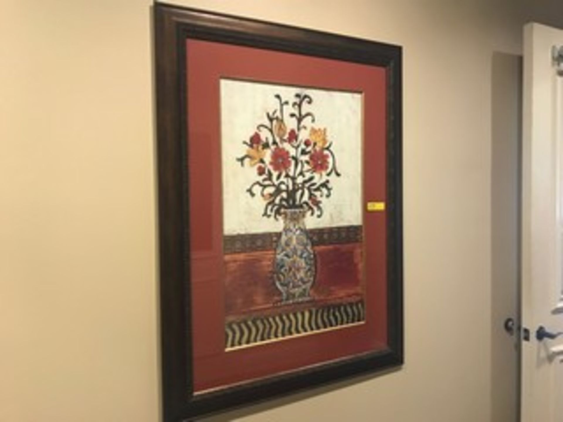 PICTURE OF VASE WITH FLOWERS - 40'' WIDE x 51'' TALL