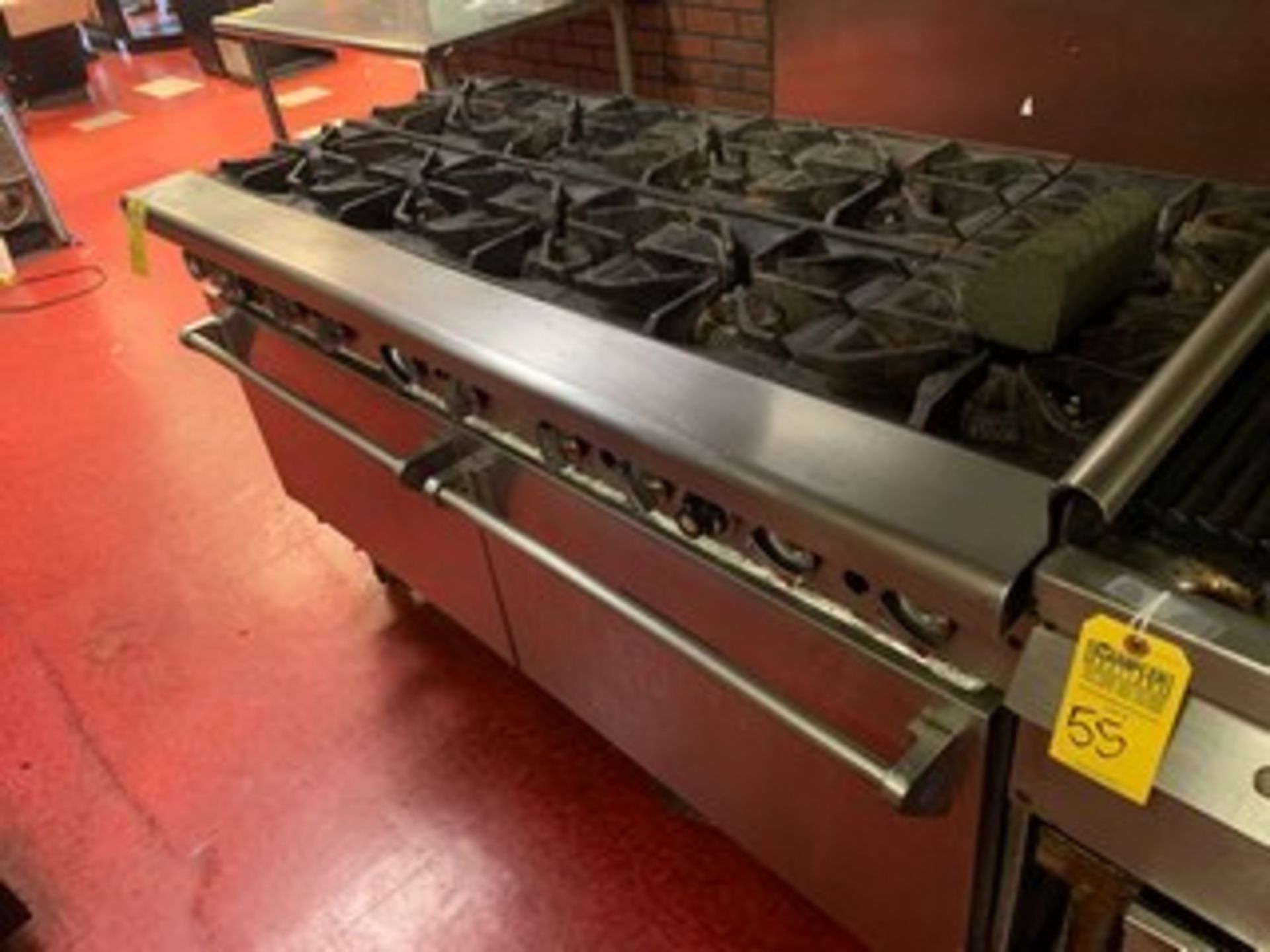 IMPERIAL 10-BURNER GAS RANGE WITH DOUBLE OVEN - 60''