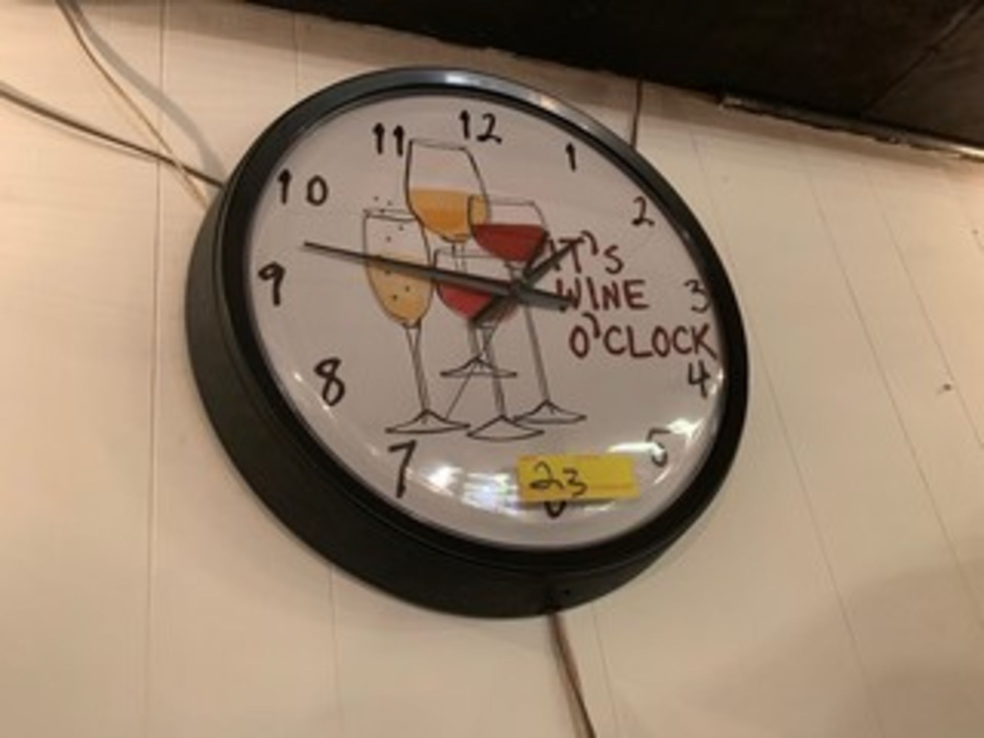 ''IT'S WINE O'CLOCK'' WALL CLOCK