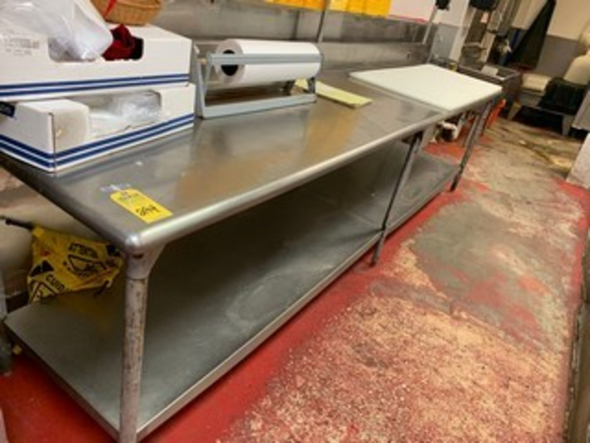 STAINLESS STEEL WORK TABLE - 12'