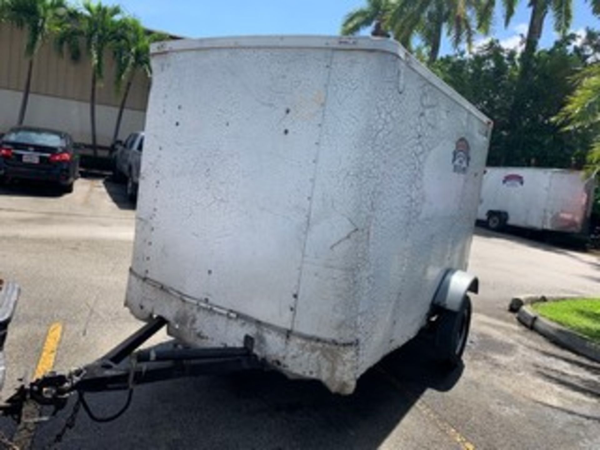 2005 FORV ENCLOSED TRAILER - VIN #5NHUFE0195U316077 - WHITE - SIDE DOOR - 15' (64)