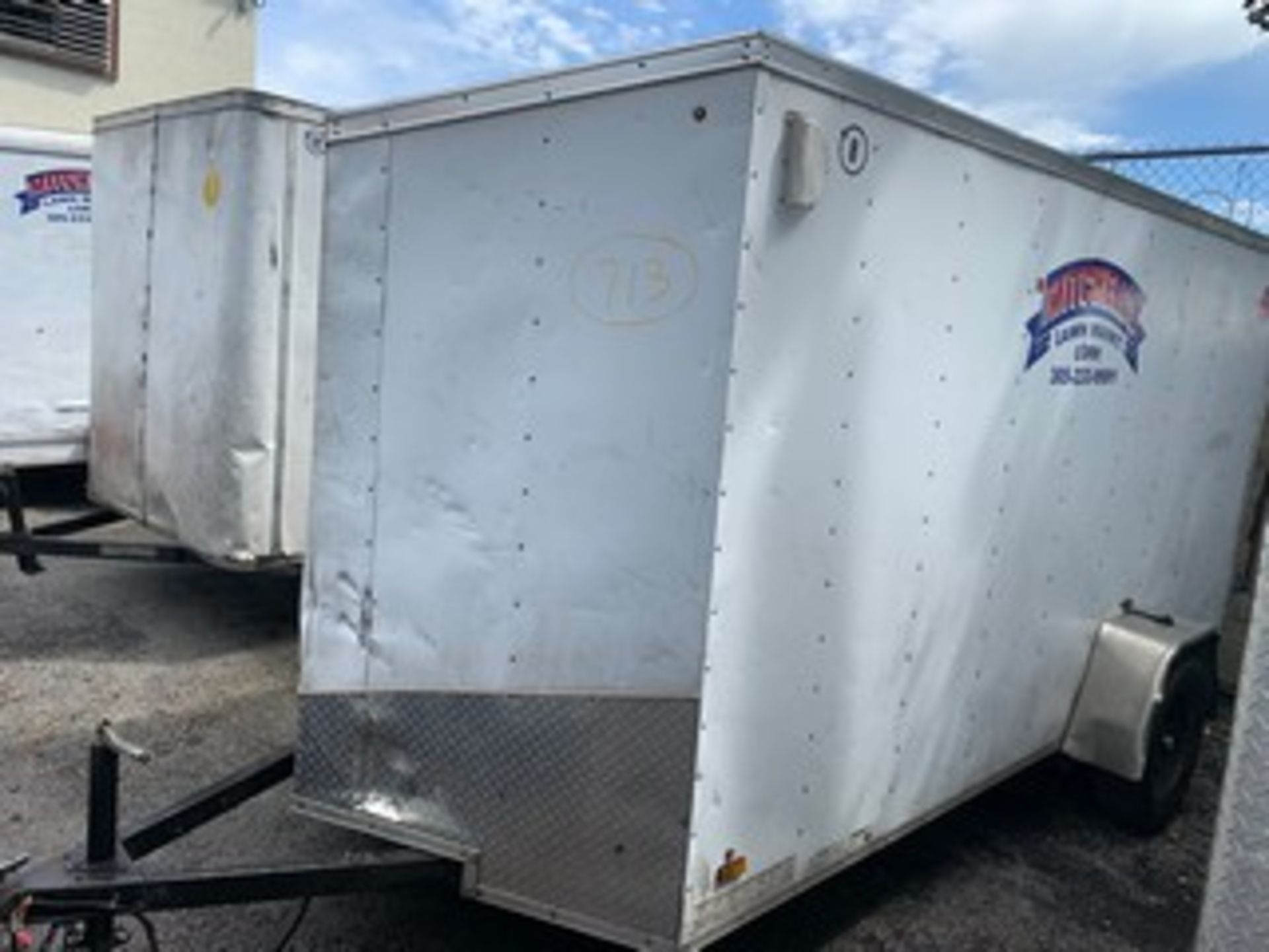 2016 LOOK EWLC6X12S12 ENCL TRAILER - VIN #53BLTEA18GU019232 - WHITE - SGL AXLE - SIDE DOOR - 12' (8)