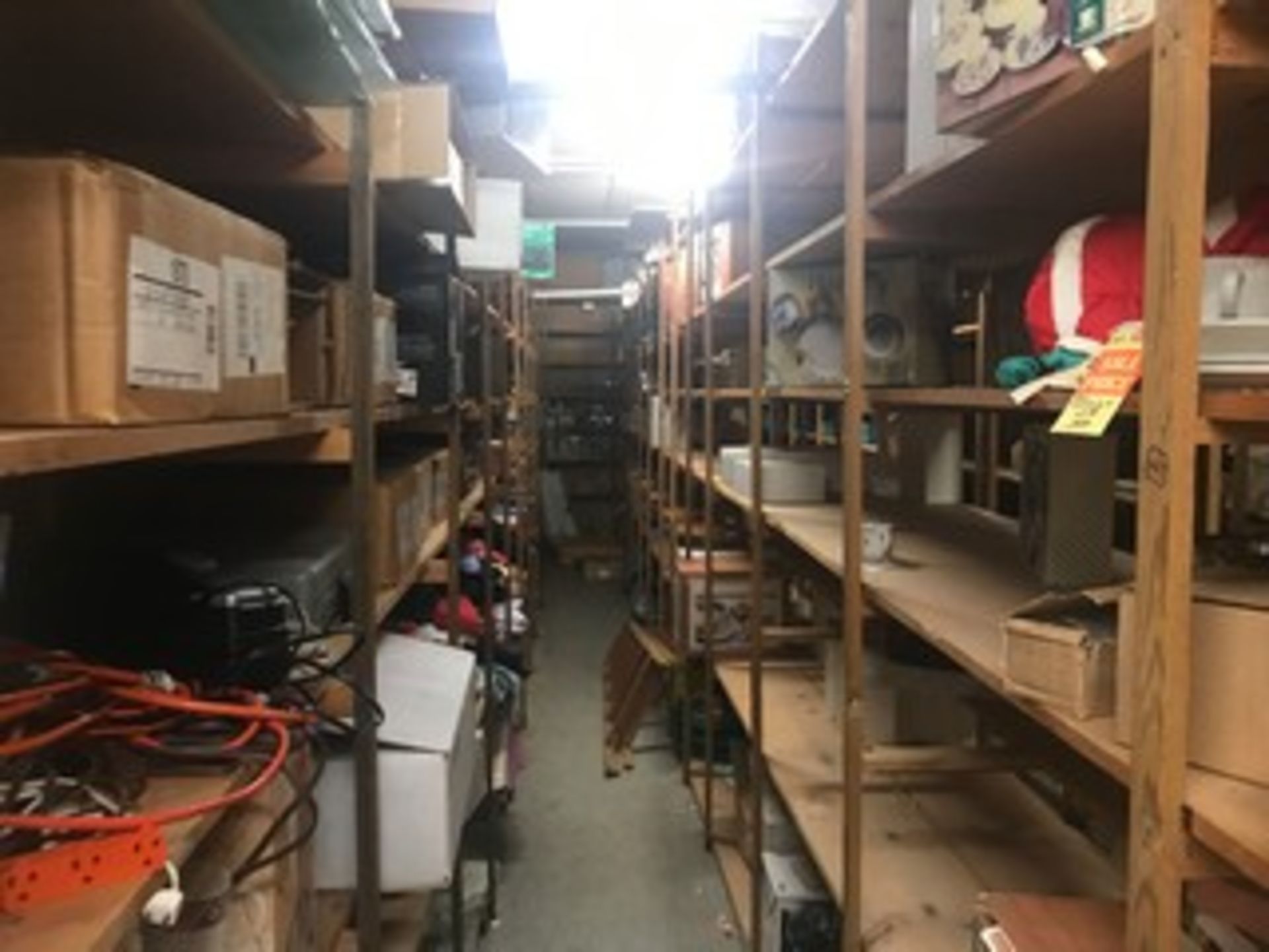 LOT DISHES, ELECTRONICS, TIME CLOCKS, ETC (BALANCE OF BACK ROOM) - Image 2 of 3