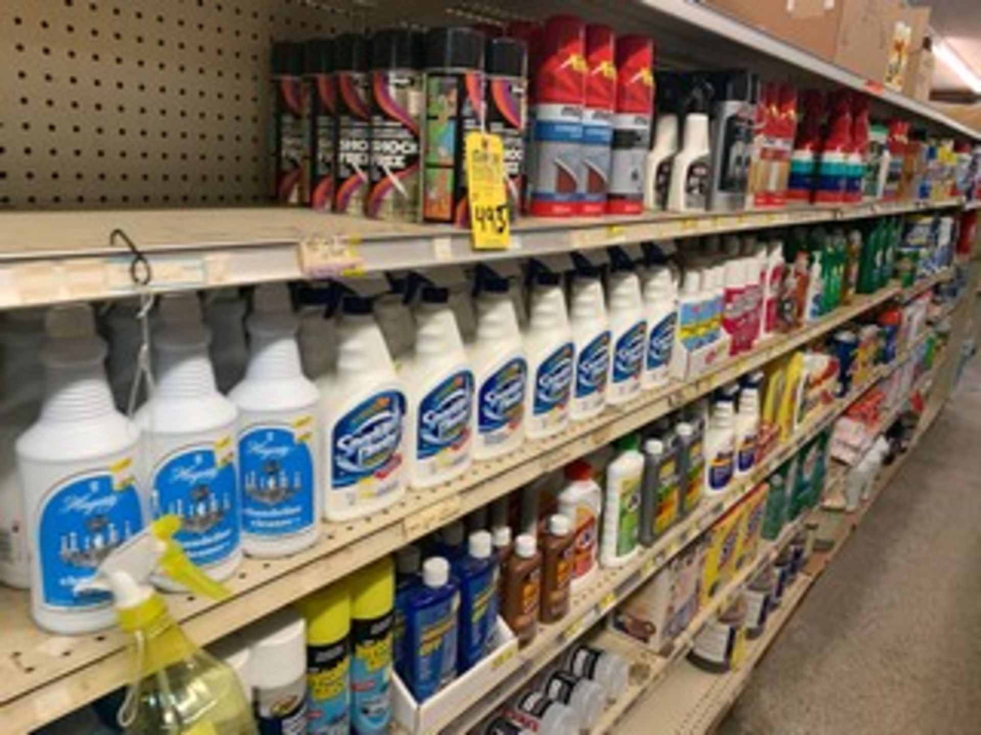 ASSORTED GLASS CLEANER, SOAP, DETERGENT, ETC