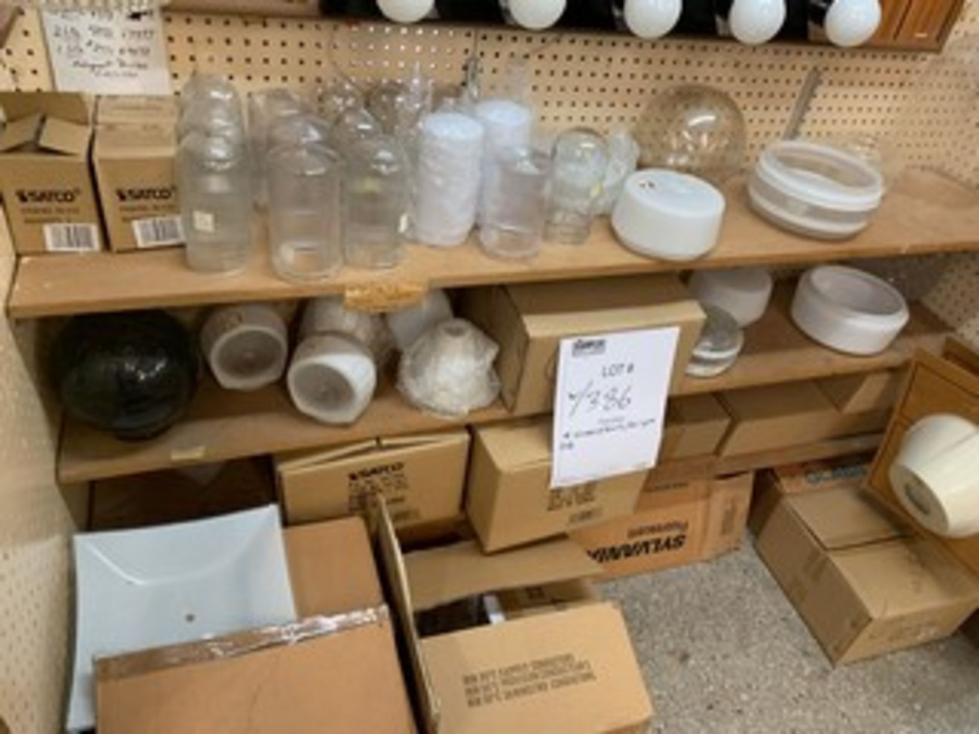 GLASS SHADES, GLOBES, ETC (2 SECTIONS) - Image 2 of 2