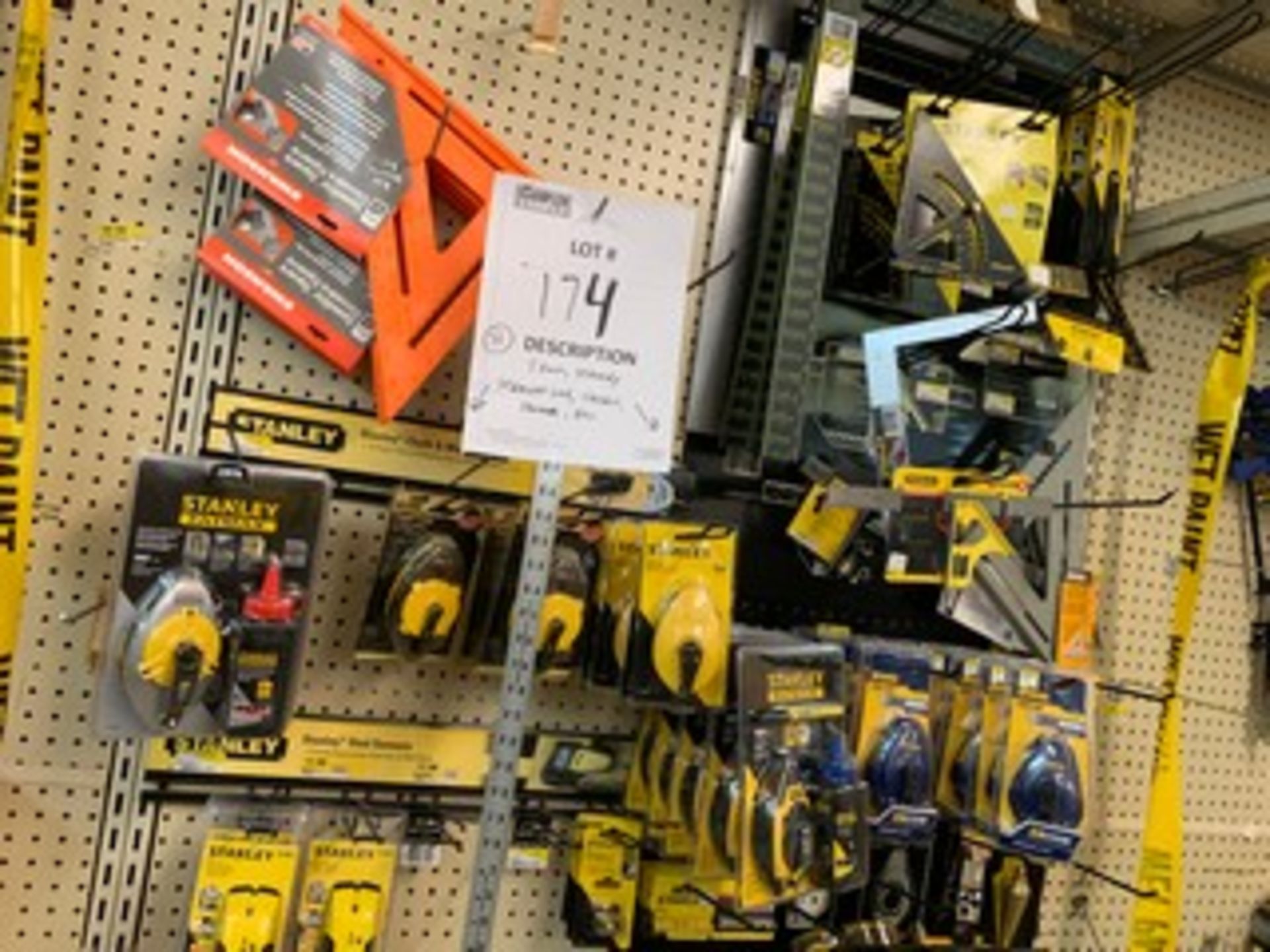 ASSORTED STRAIGHT CHALK LINE, CHISELS, ETC - STANLEY, IRWIN, ETC - Image 3 of 3