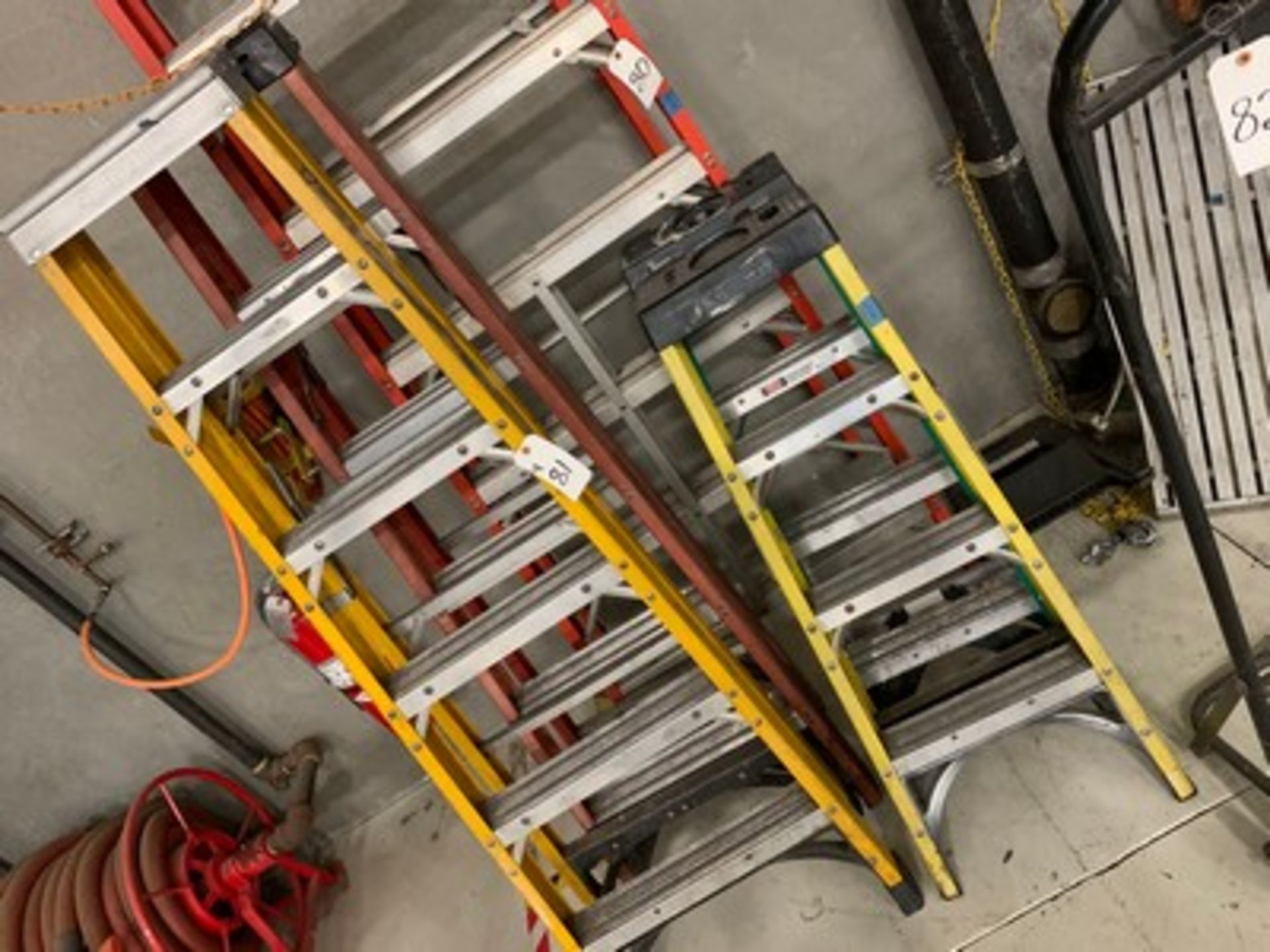 ASSORTED LADDERS - 2- 6' / 2- 4'