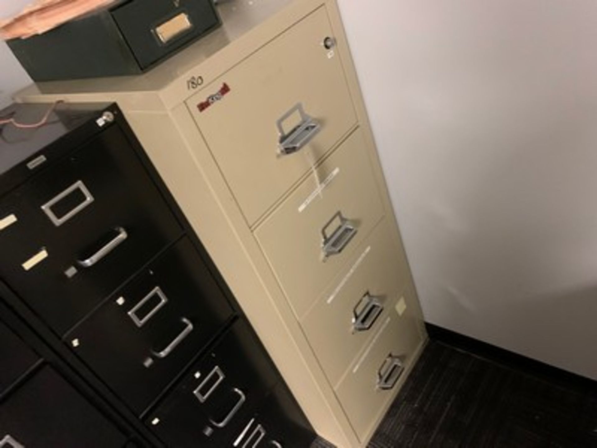 FIREKING BEIGE FILE CABINET WITH 4 DRAWERS