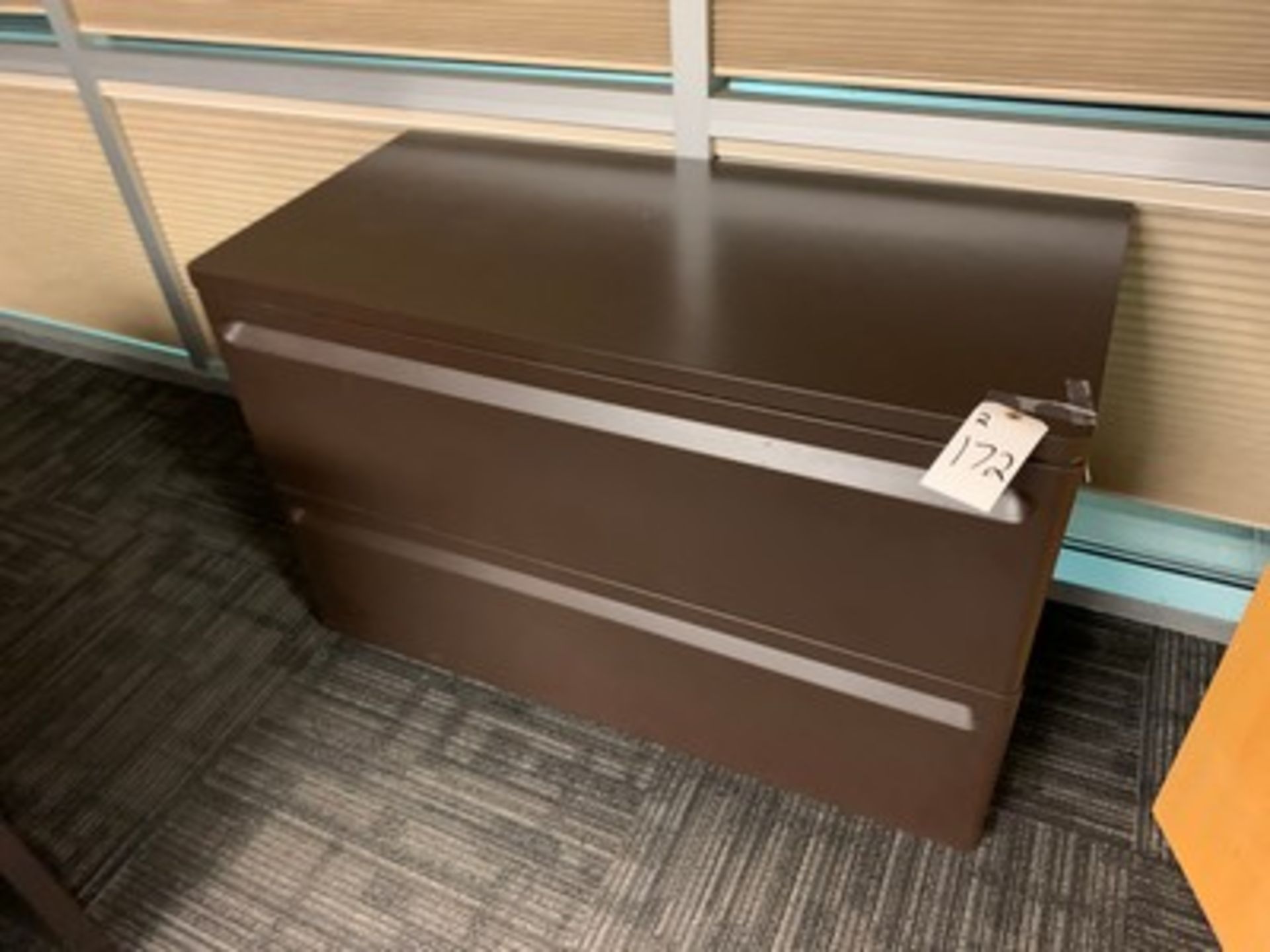 BROWN METAL LATERAL FILE CABINETS