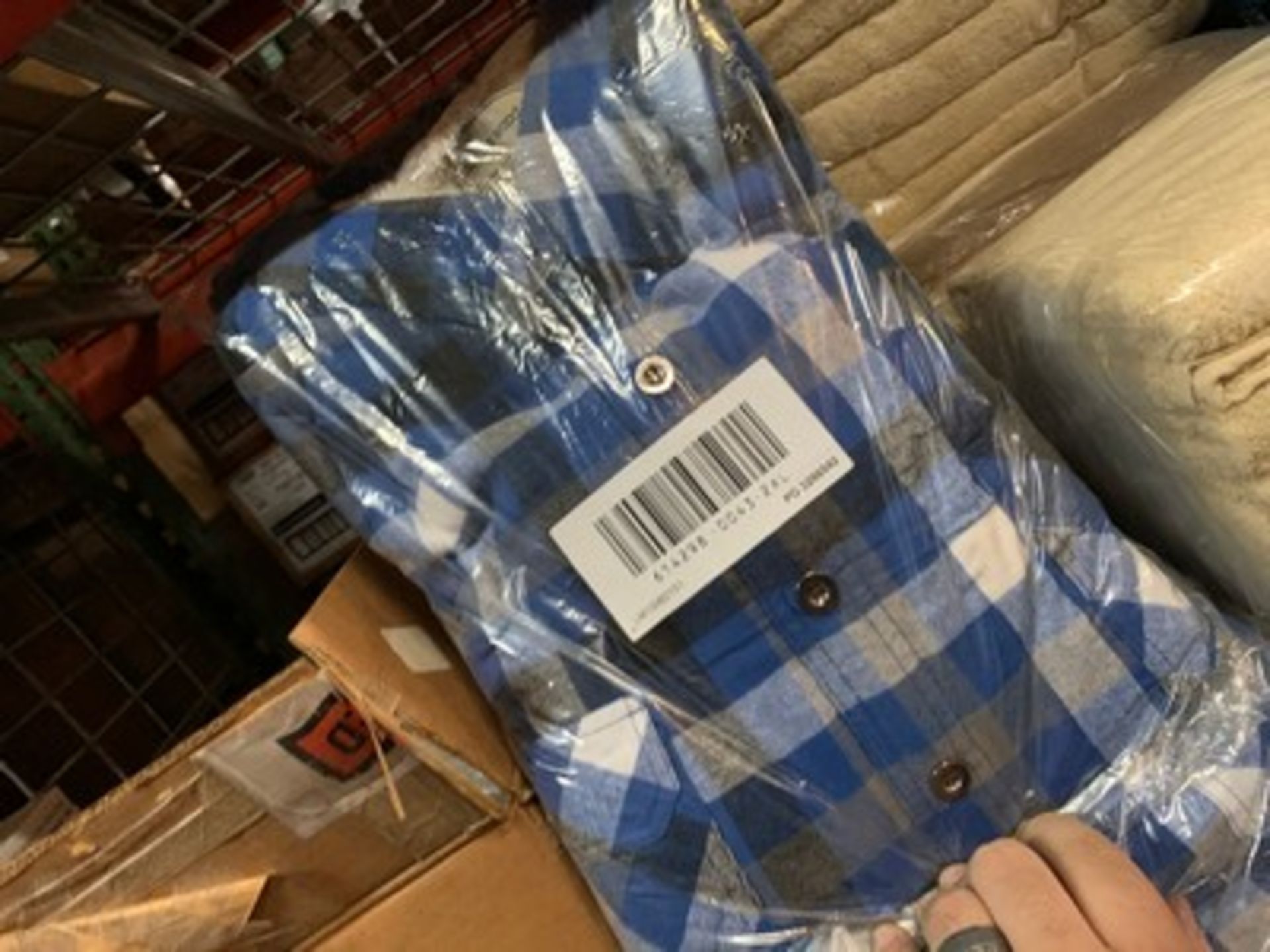 BLUE FLANNEL SHIRTS - 2XL - Image 2 of 3