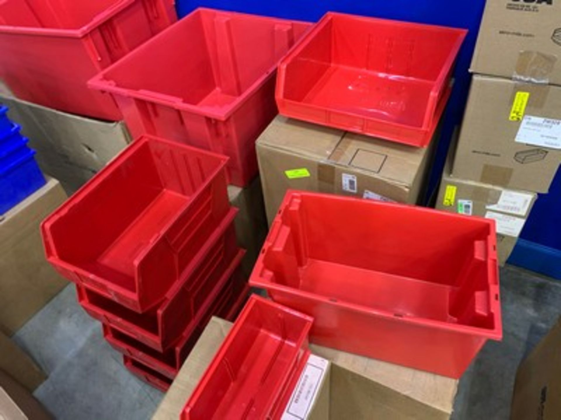 ASSORTED SIZE RED BINS - Image 2 of 3