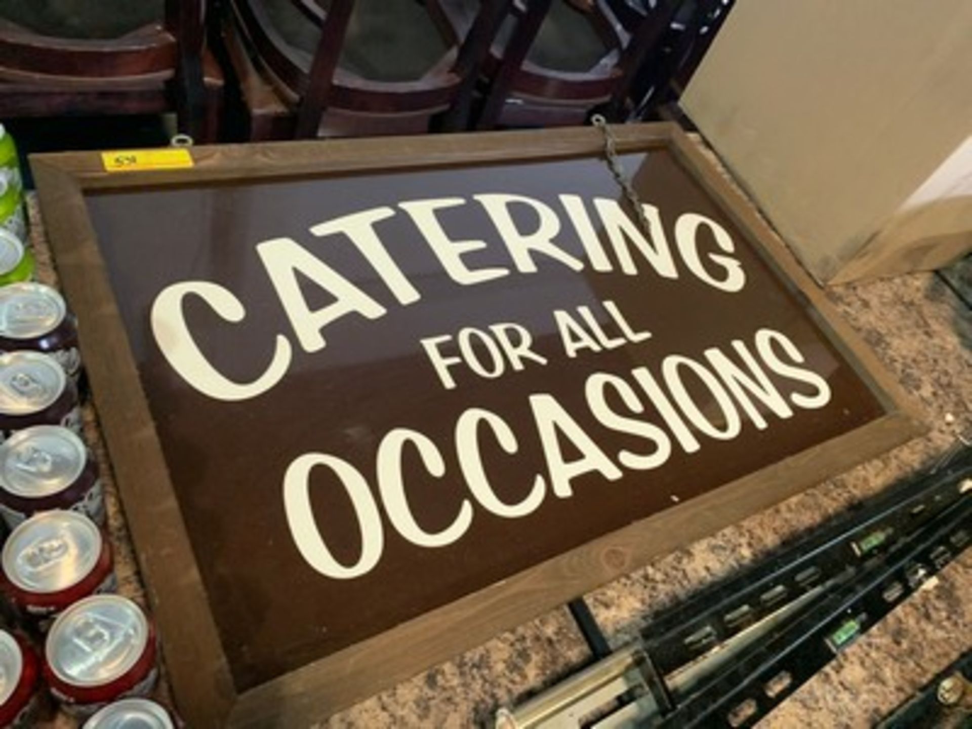 FRAMED SIGN - ''CATERING FOR ALL OCCASIONS'' - 24x36