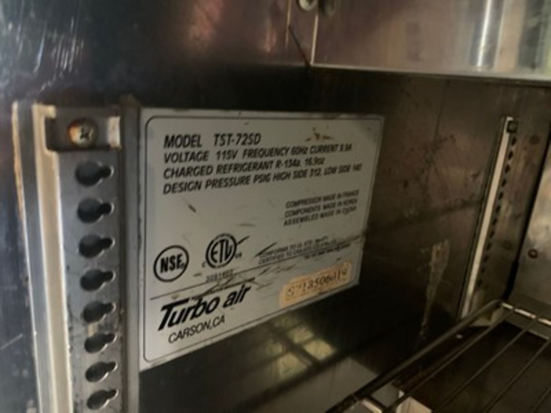 TURBO AIR 6' STAINLESS STEEL BAIN MARIE - Image 3 of 3